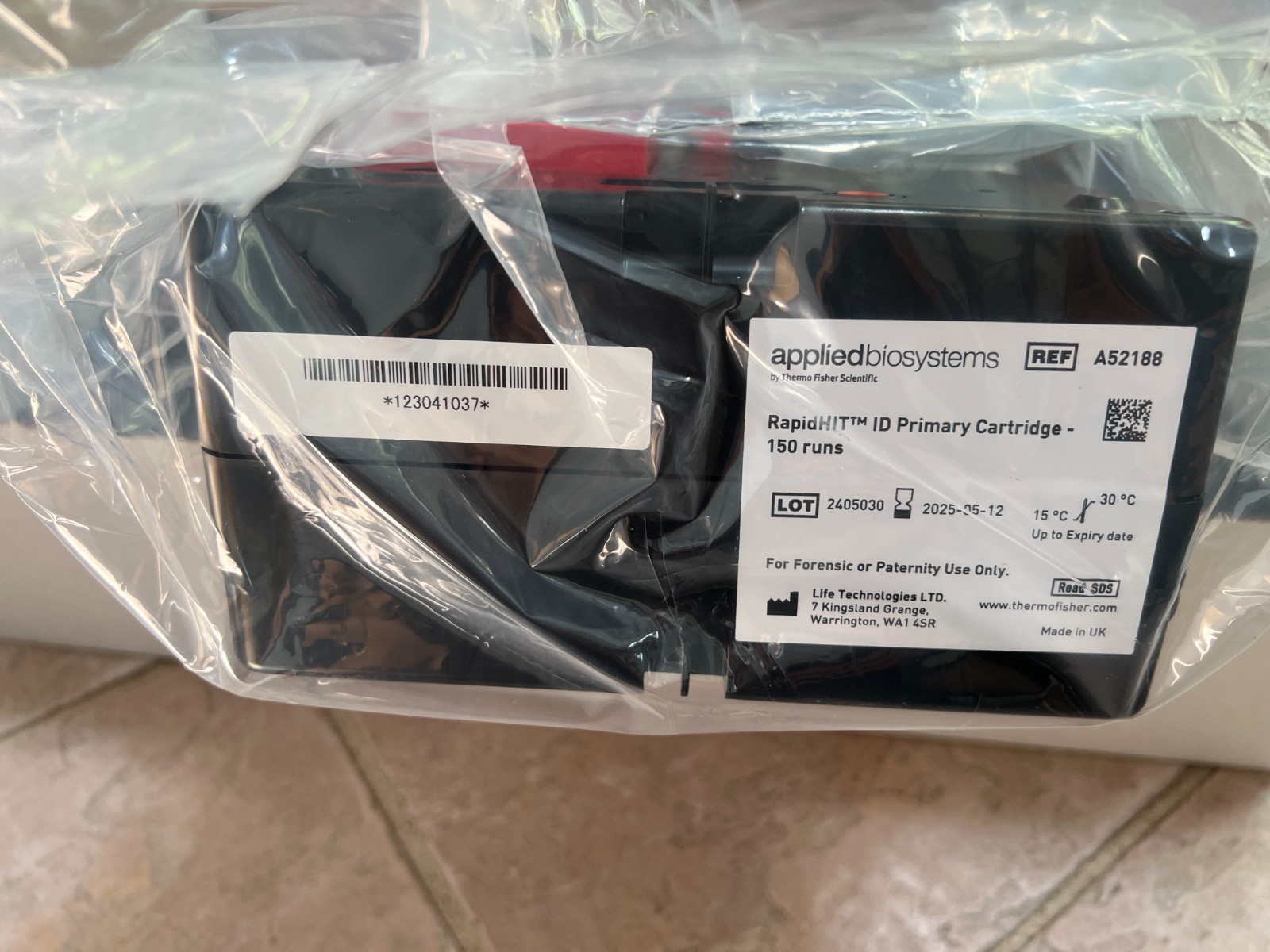 New Applied Biosystems RapidHIT ID Primary Cartridge 150 runs A52188 2025-05-12