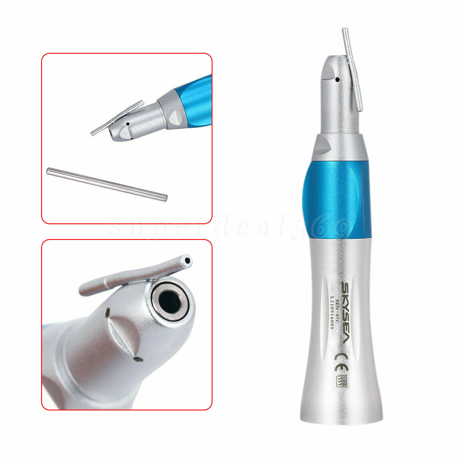 Dental Surgical 1:1 /1:5 Fiber Optic Contra Angle Handpiece Straight Nosecone SA