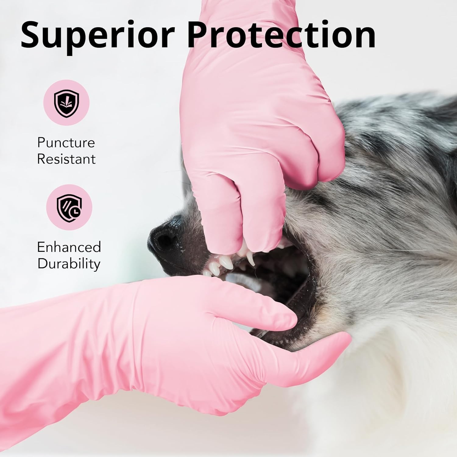 Comfortable Cherry Blossom Disposable Gloves – 12-Inch Length, Latex-Free, Large
