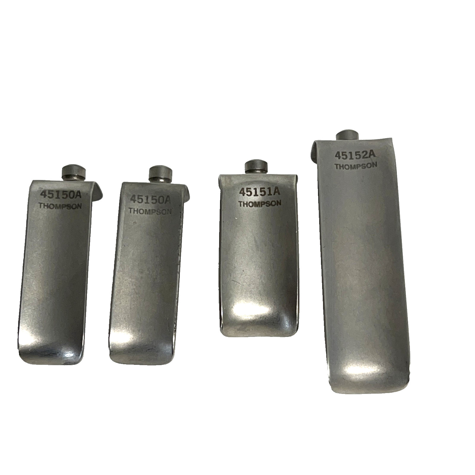 Lot of 4 Thompson Concave Lateral Retractor Blade 2x 45150A ,45151A, 45152A