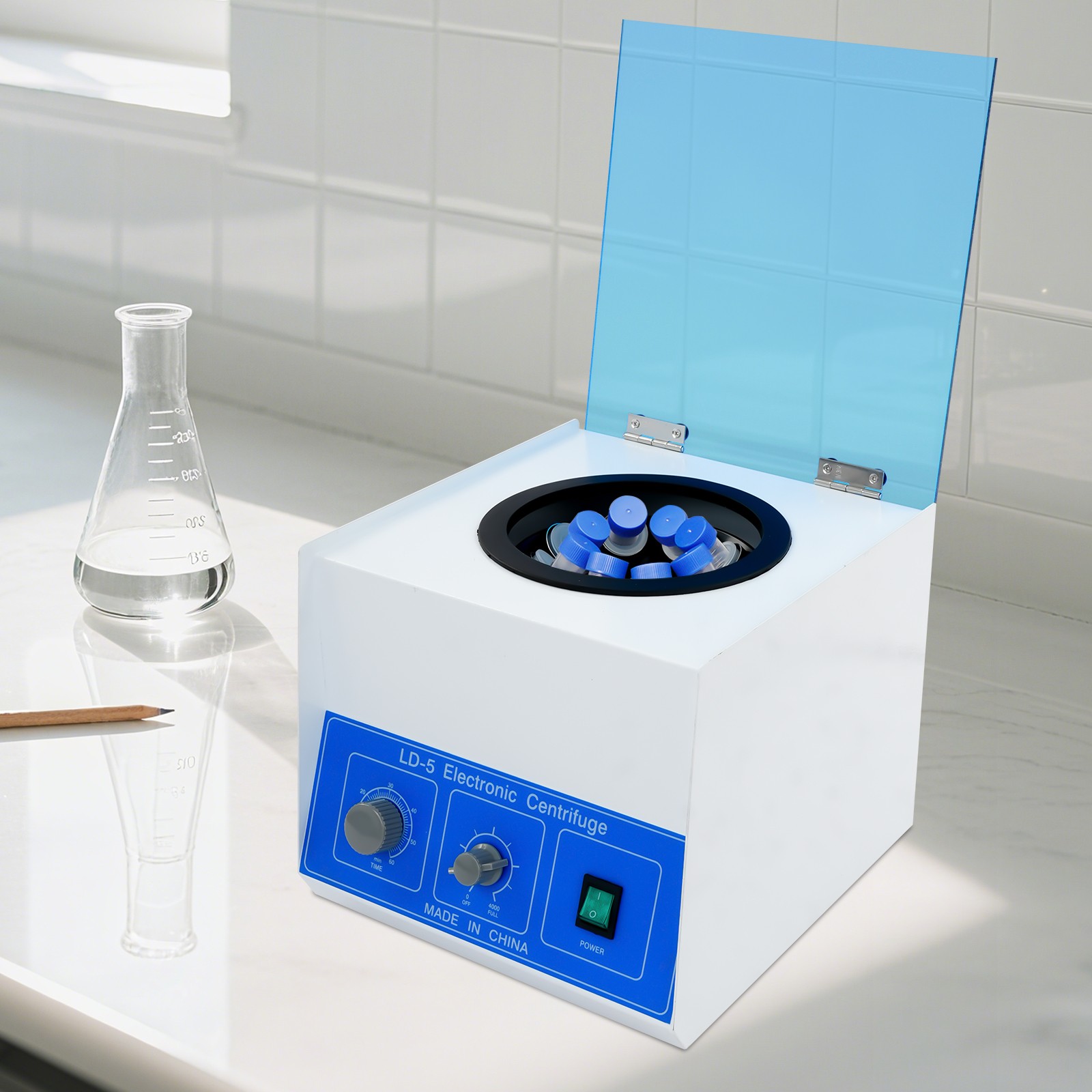 50 ml × 8 Electric Centrifuge Medical Lab Benchtop Centrifugal Separator Machine