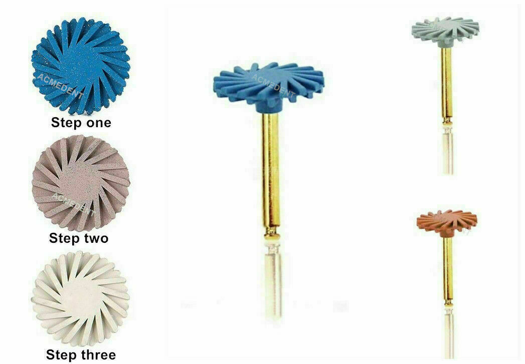 Dental Composite Resin Polishing Sof-Lex Spiral Finishing Wheel Diamond 65%