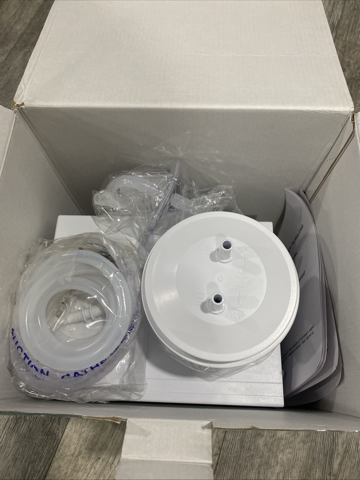 Portable Phlegm Suction Unit Vacuum Aspirator Machine H003-B-New