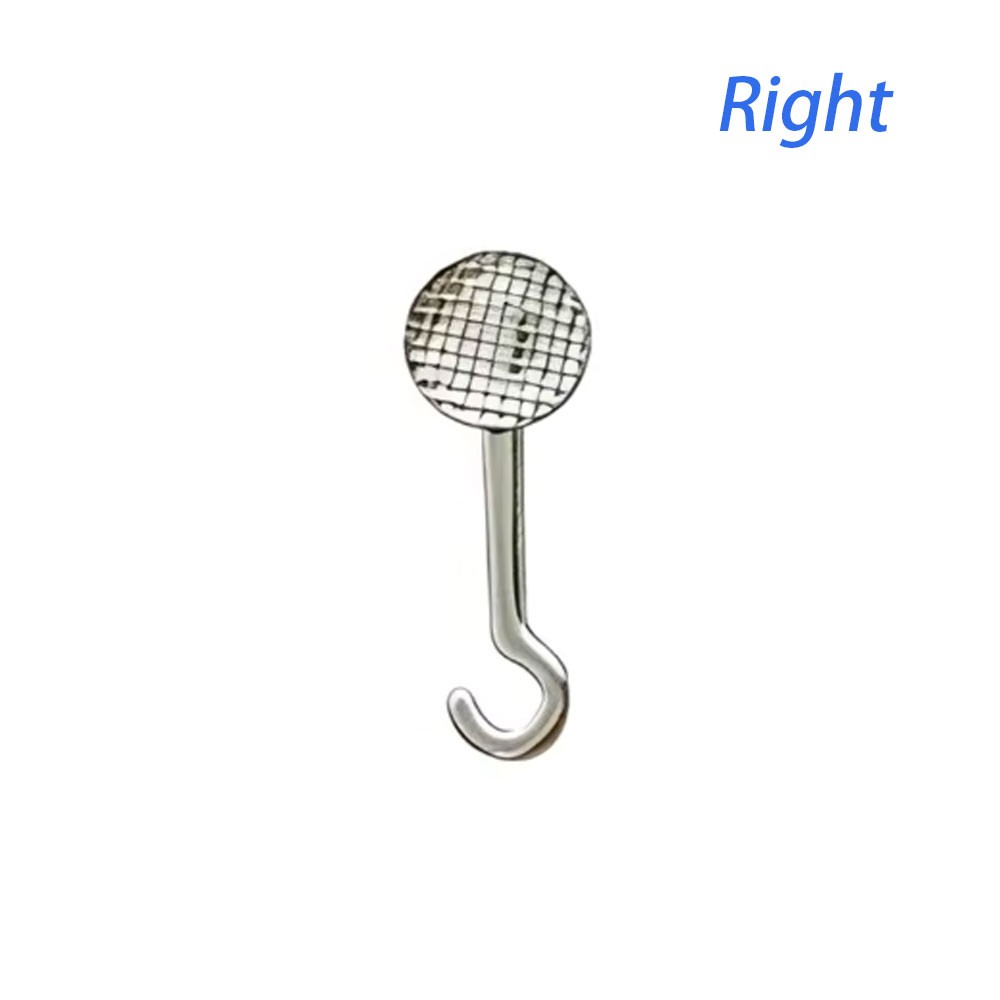 Dental Ortho Lingual Buttons with hook Bondable Round 10Pcs/Pack Mesh