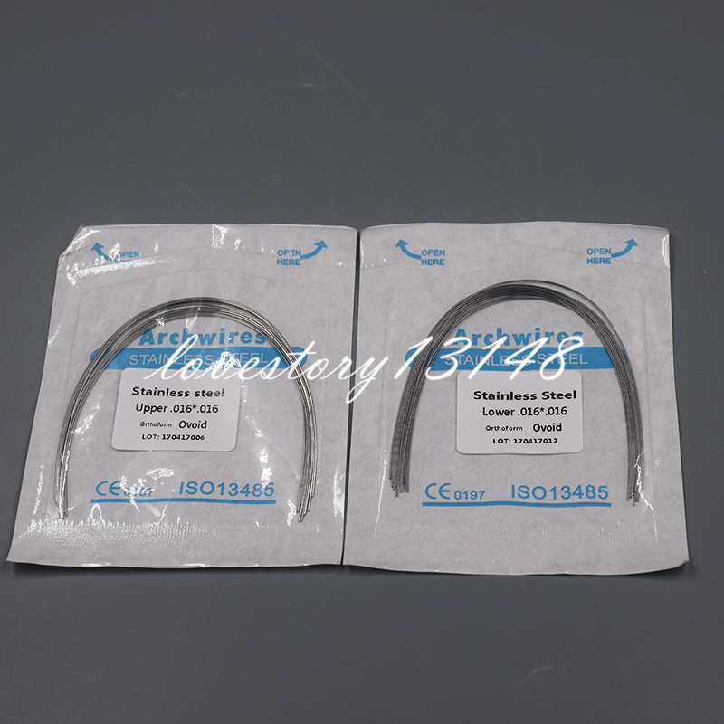 Dental Orthodontic Stainless Steel Rectangular Arch Wire Natural/Square/Ovoid