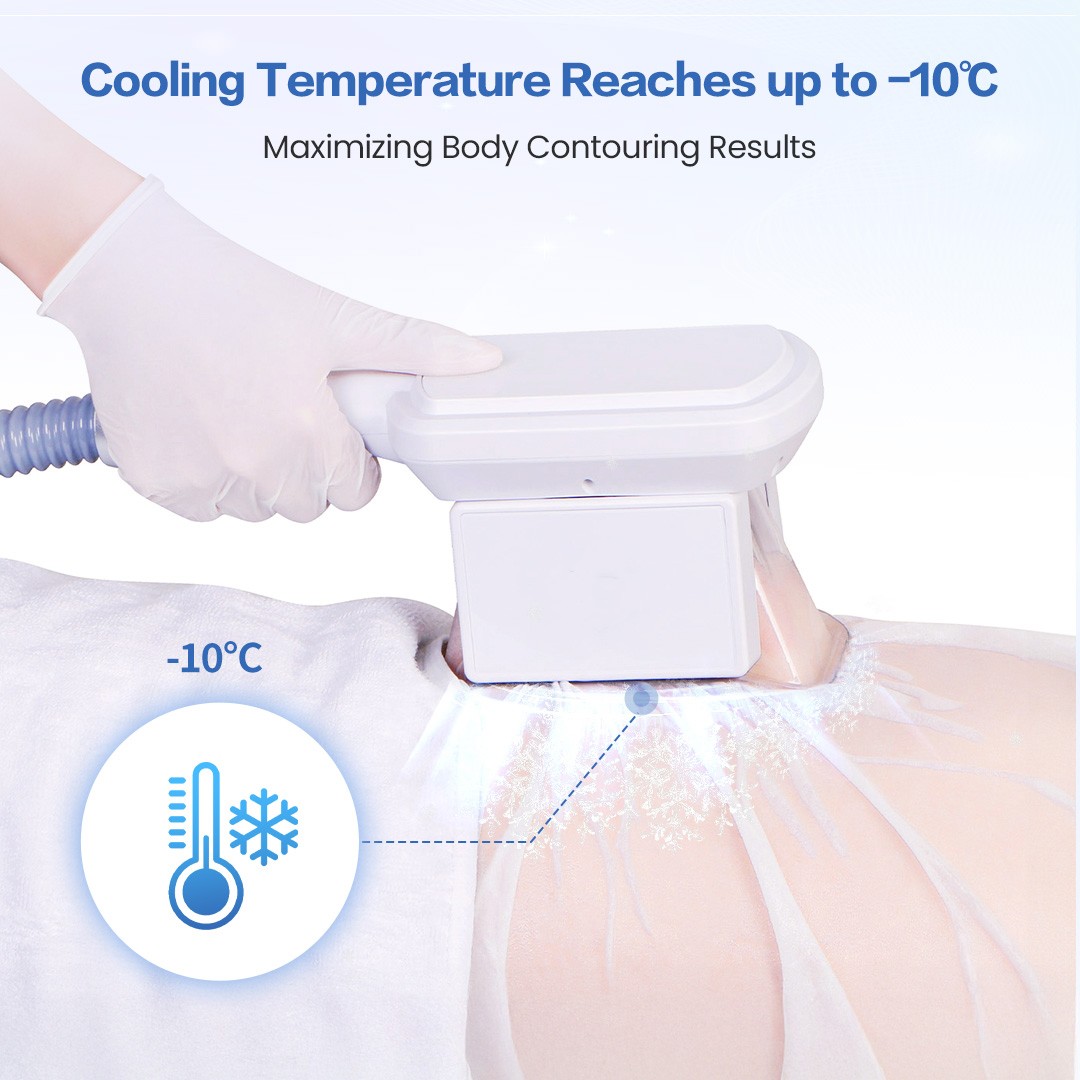 myChway 2 Handles Cold Freeze Beauty Machine for Body Massager Beauty Spa Salon