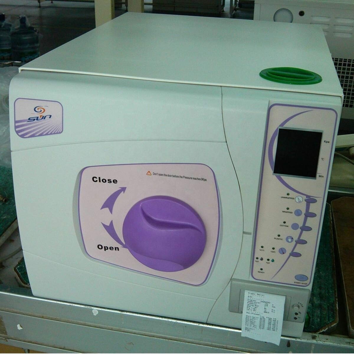 23L Dental Class B Autoclave Digital Vacuum Steam Sterilizer with Printer Purple
