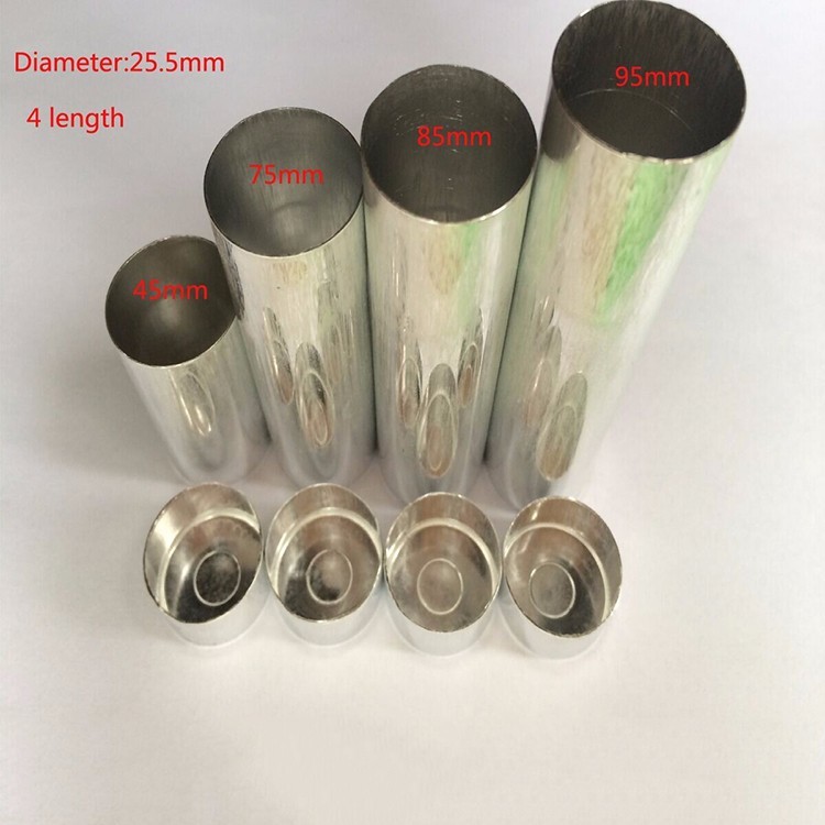 100pcs Dental Lab Aluminum Tube Empty Cartridges For Flexible Acrylic 25.5* 85mm