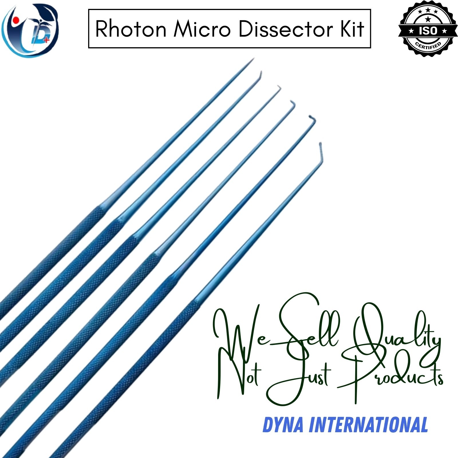 Rhoton Micro Dissector Expanded 19 Pc Set Stainless Steel With Premium Mesh Box