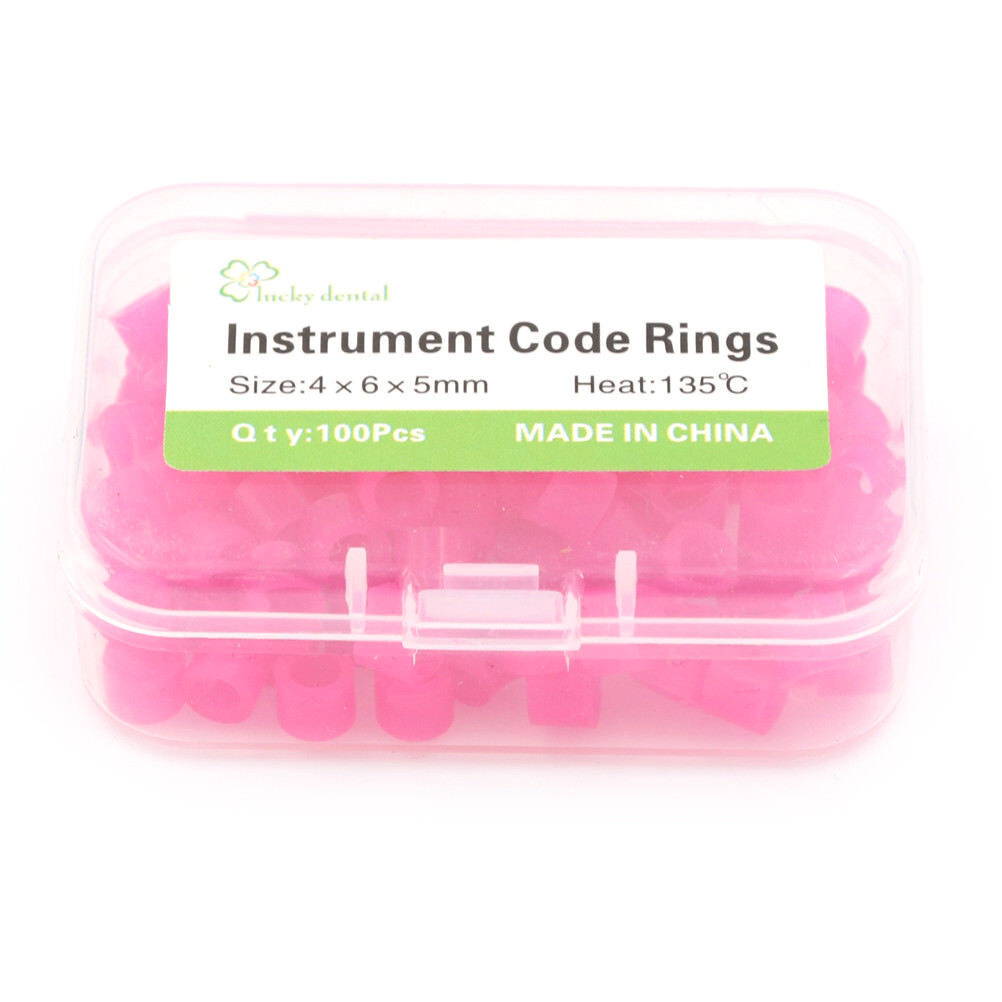 10Packs Dental Autoclavable 135ºC Bands Ring Recognition Silicone Color Large