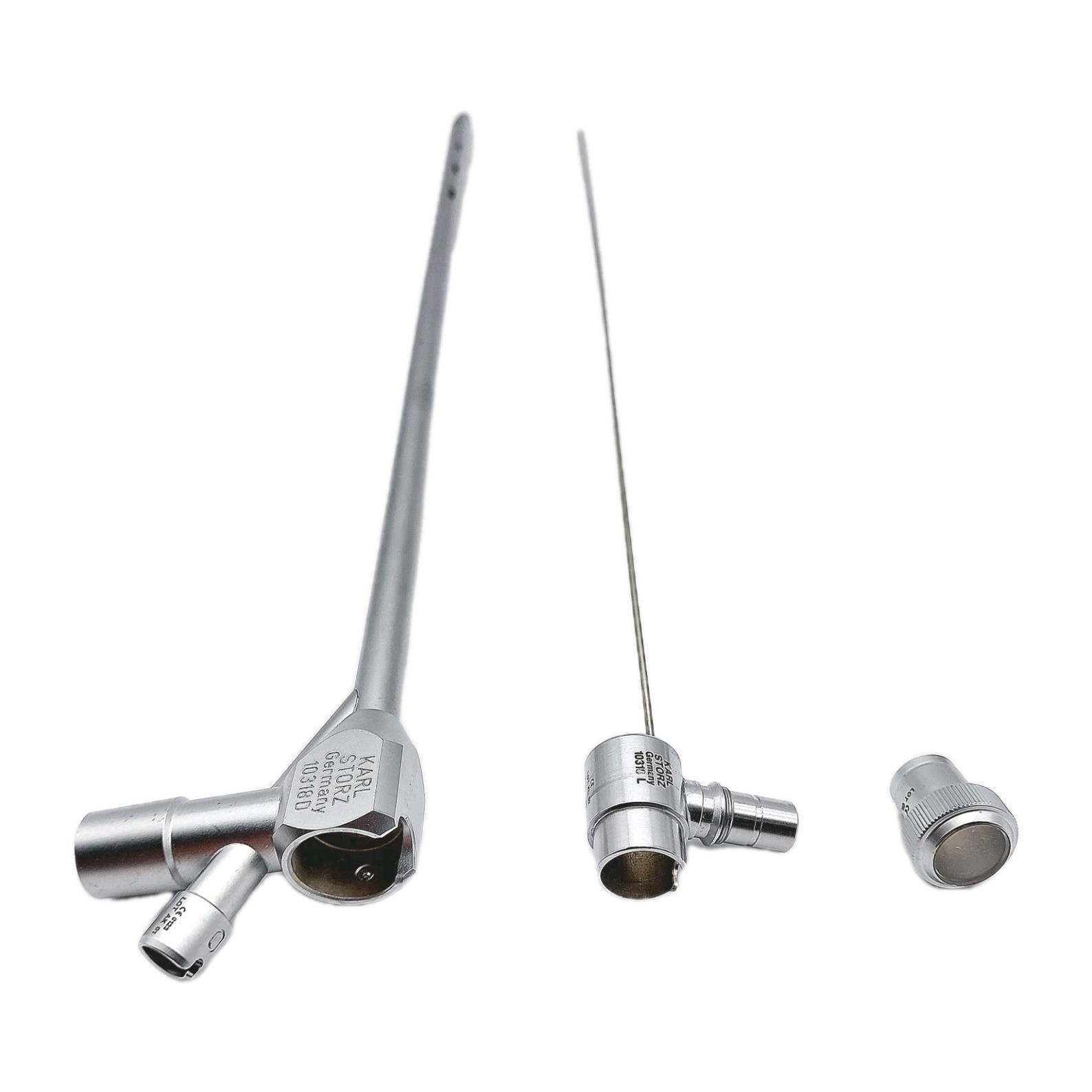 Karl Storz 10318D Bronchoscope w/10318L Light Carrier & 10315M Window Plug Set