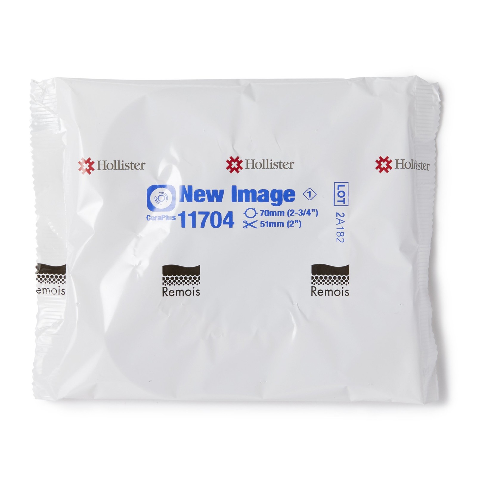 Hollister New Image CeraPlus Skin Barrier, 70mm Flange, Cut to Fit up to 51 mm,