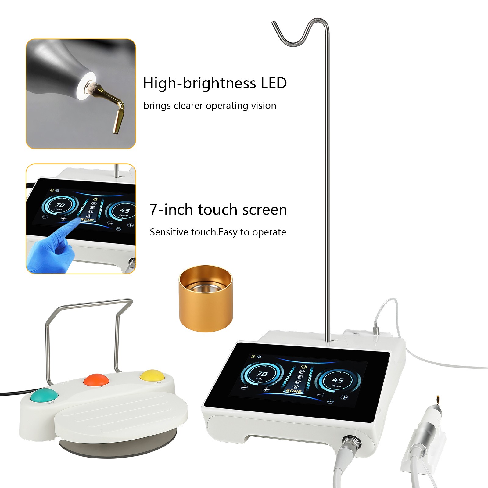 Dental Piezo Bone Cutter Piezosurgery Ultrasurgery Bone Surgery Machine Motor