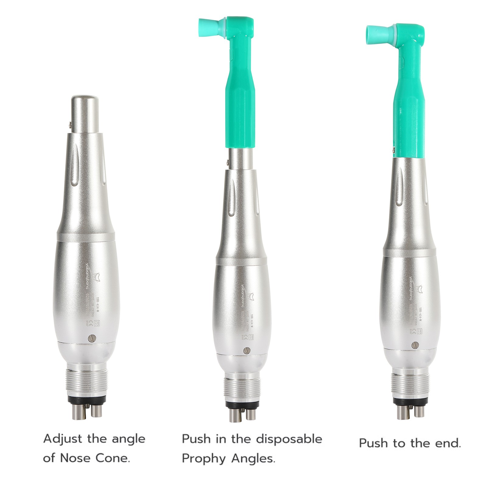 Dental 360° Swivel Hygiene Prophy Handpiece 4H Air Motor 4:1 NoseCone 4000 rpm