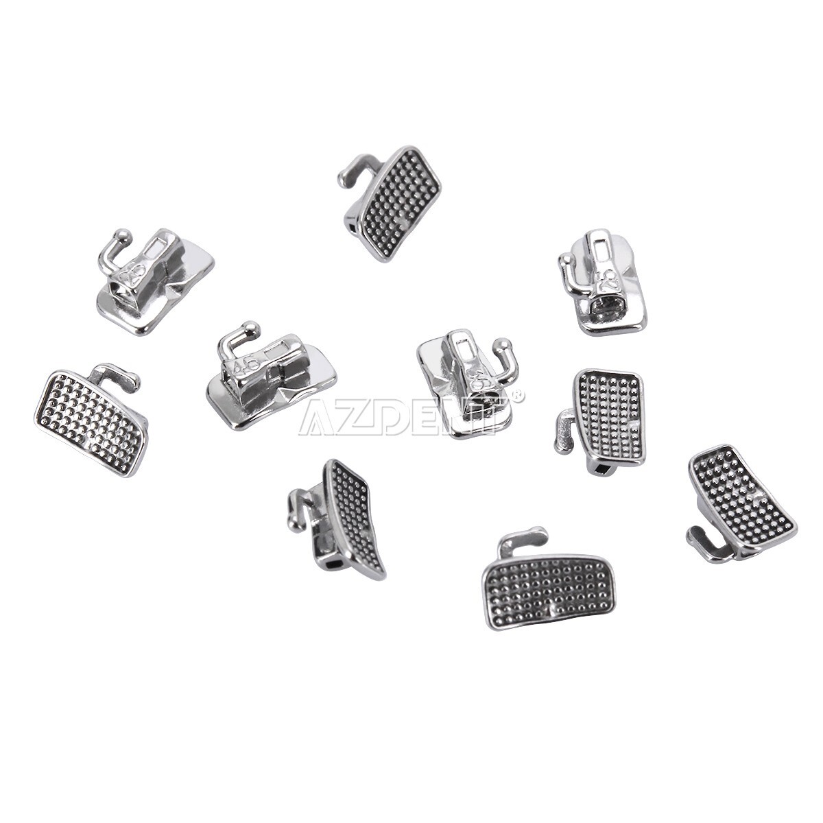 AZDENT Dental Orthodontic Self Ligating Brackets Mini Roth Mbt 022 &Buccal Tube