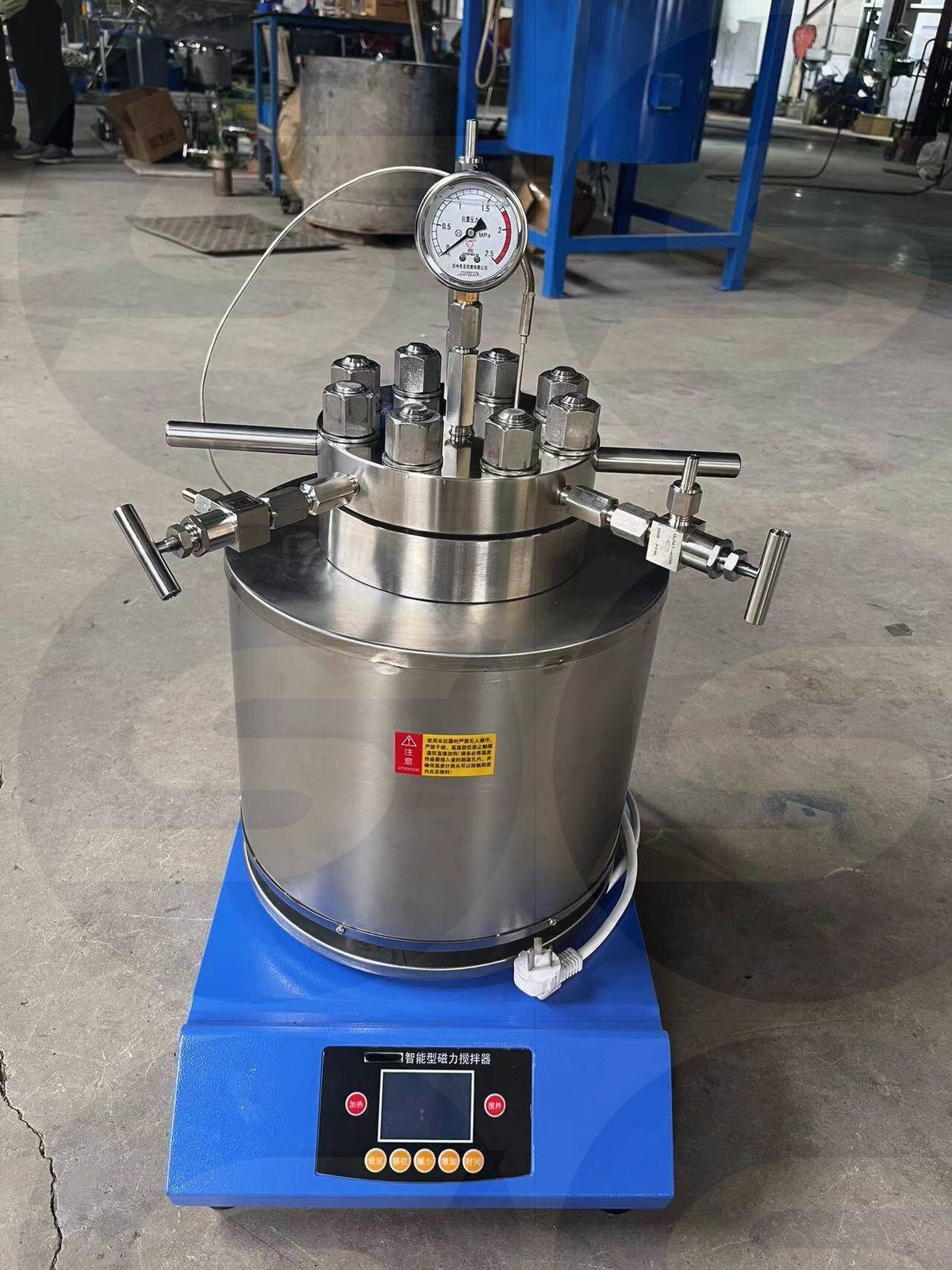 2L 22Mpa 3190Psi High Pressure Reactor Magnetic Stirring Synthesis Autoclave