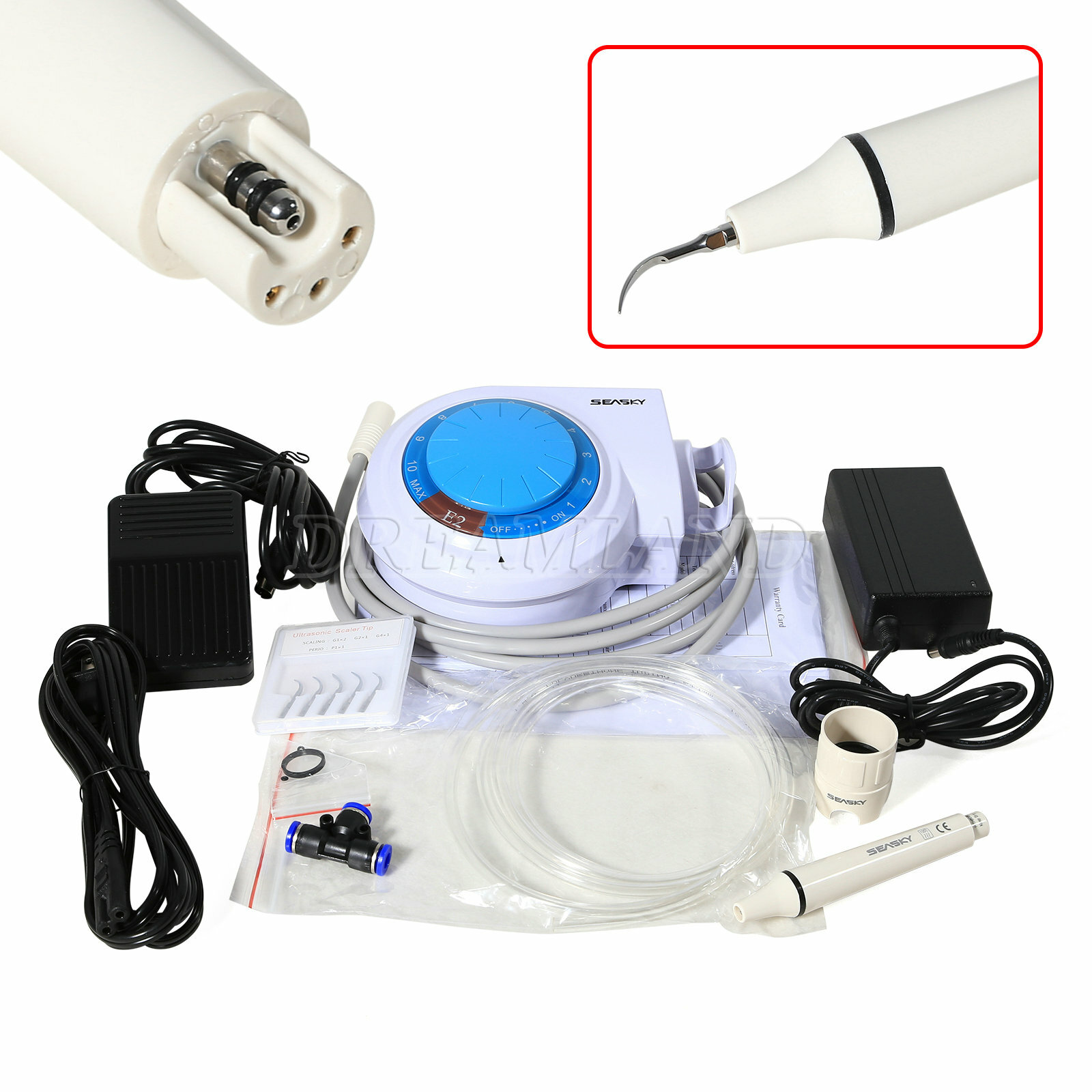 For Cavitron Dental Ultrasonic Piezo Scaler + Handpiece 5x Tips fit EMS SKYSEA