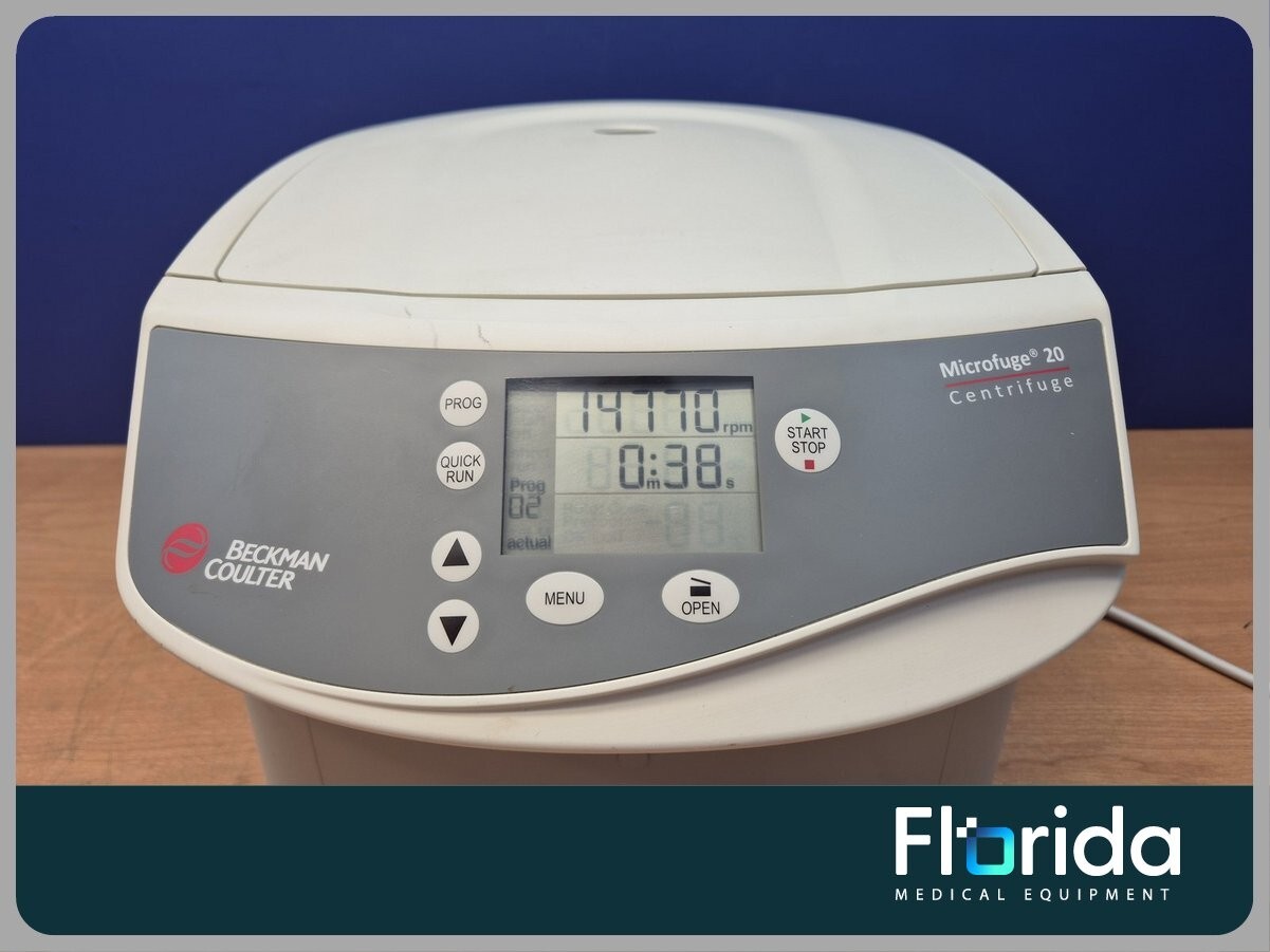 BECKMAN COULTER REFRIGERATED MICROFUGE 20 WITH ROTOR 30 DAYS WARRANTY
