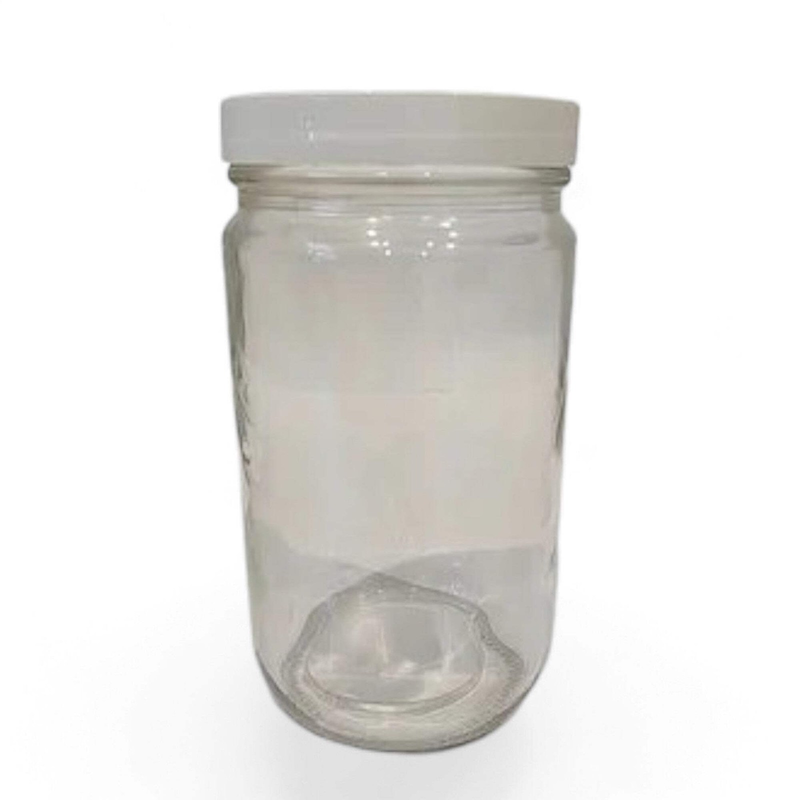 Jar, Specimen Flint Glass, Wide Mouth, 32oz capacity with 89/400 neck and foam