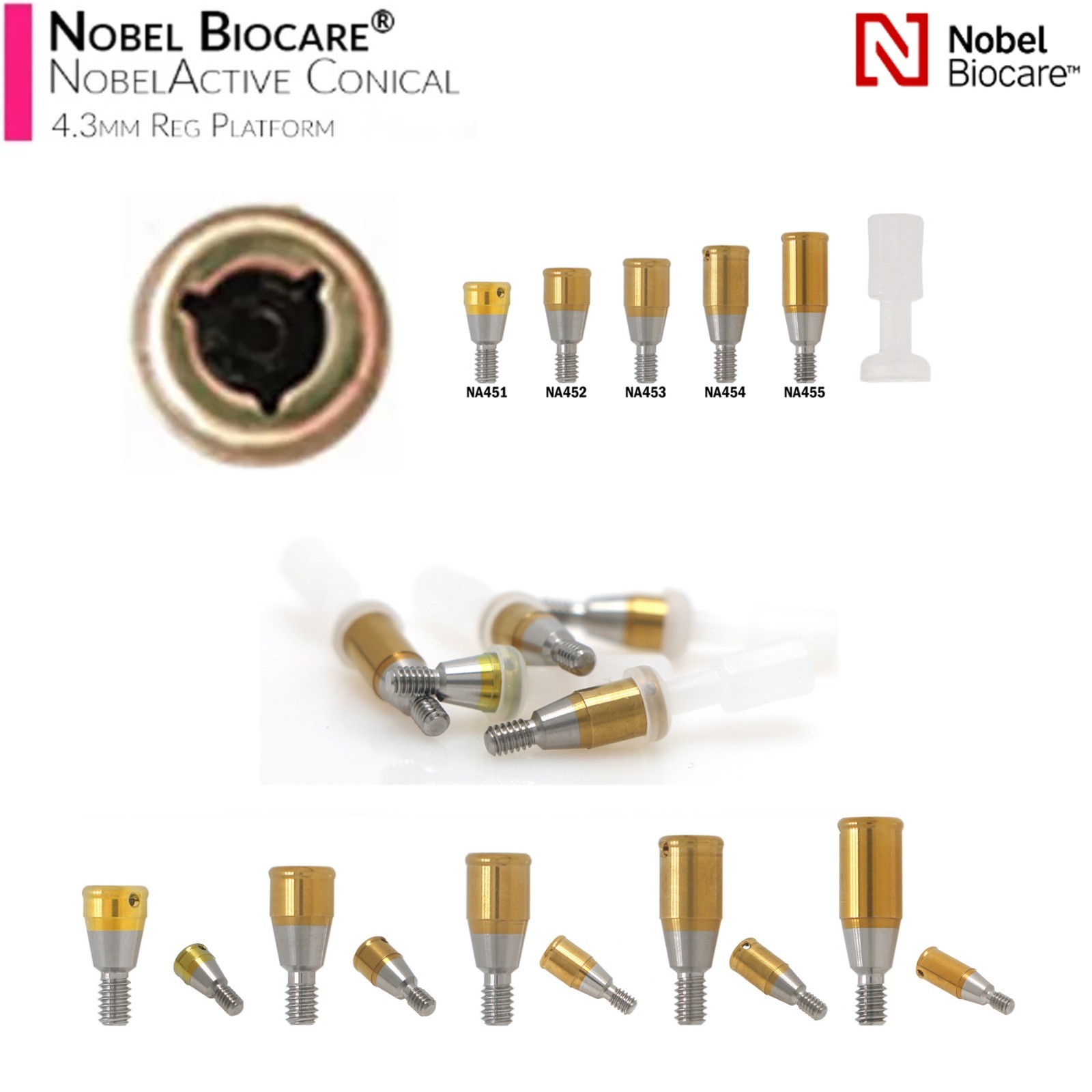 Dental Locator Abutment Compatible Multi Implant Systems Overdenture Attachment