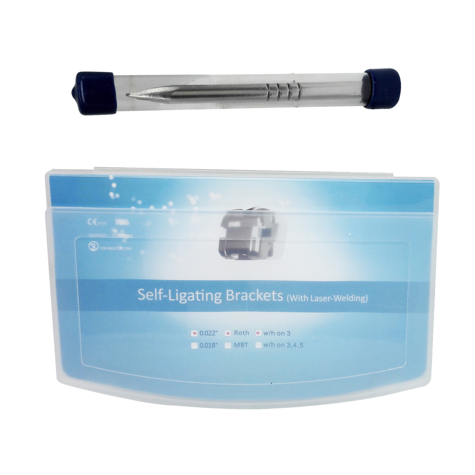 Dental Orthodontic Metal Self-ligating Ceramic Clear Crystal Brackets Braces ALL