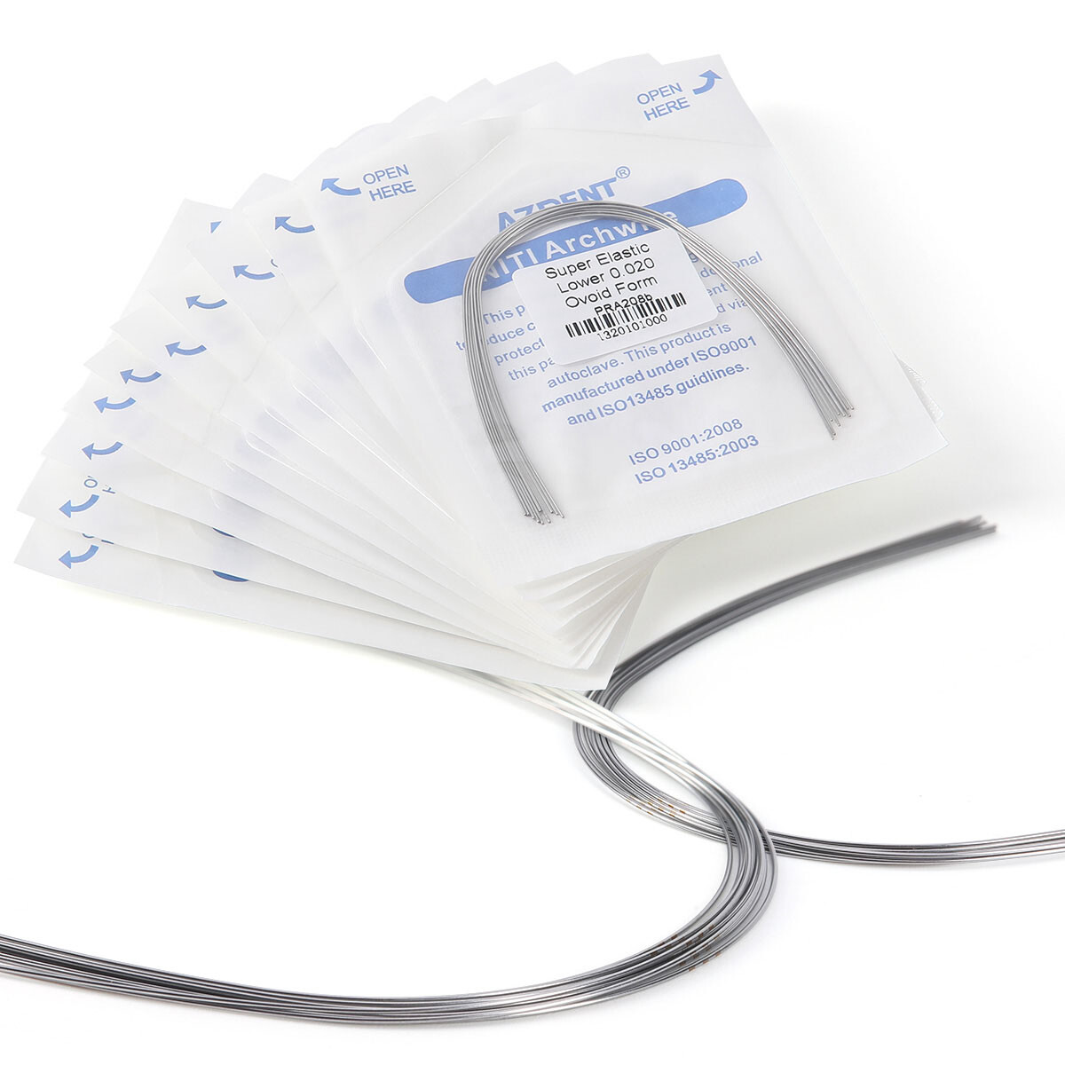 AZDENT Dental Orthodontic Super Elastic Niti Arch Wire Round Ovoid Form