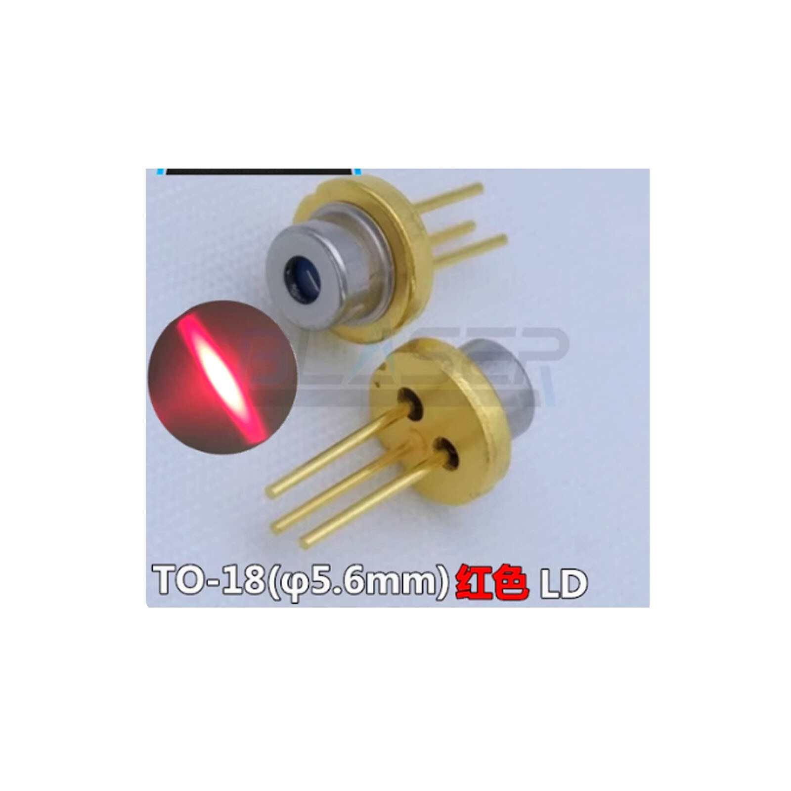 635nm 5mw Orange-Red HLD6350005T4N N-type Laser Diode TO-18 φ5.6mm with Window