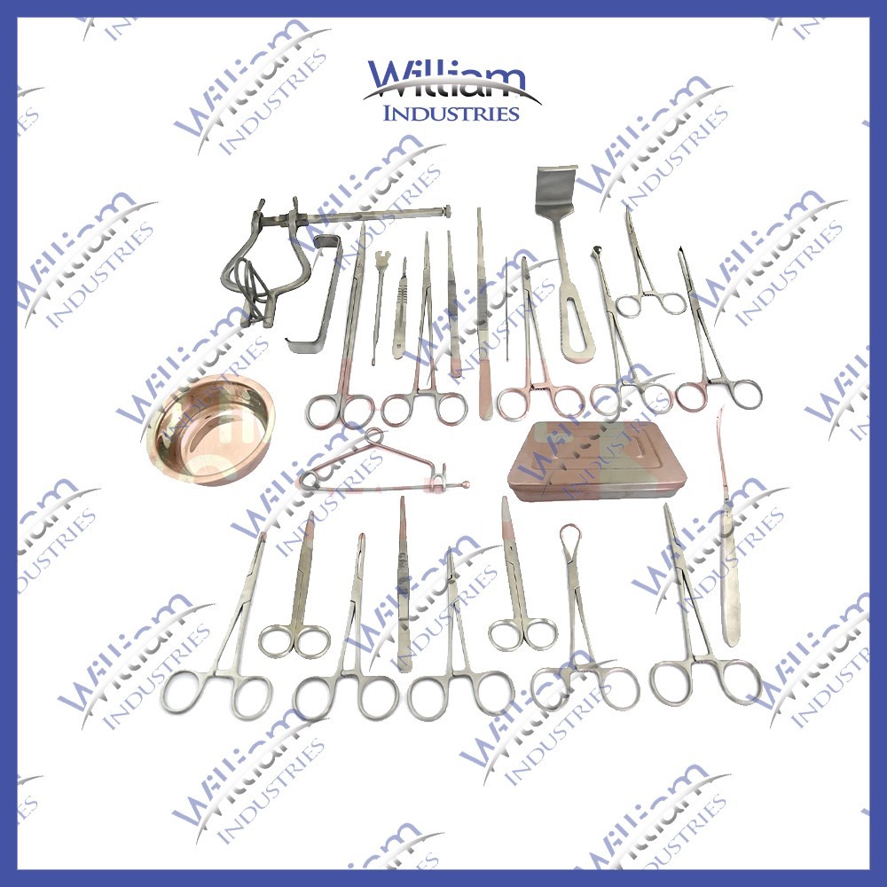 74 Pcs Abdominal Surgery Set Abdomen Belly Diagnostic instruments