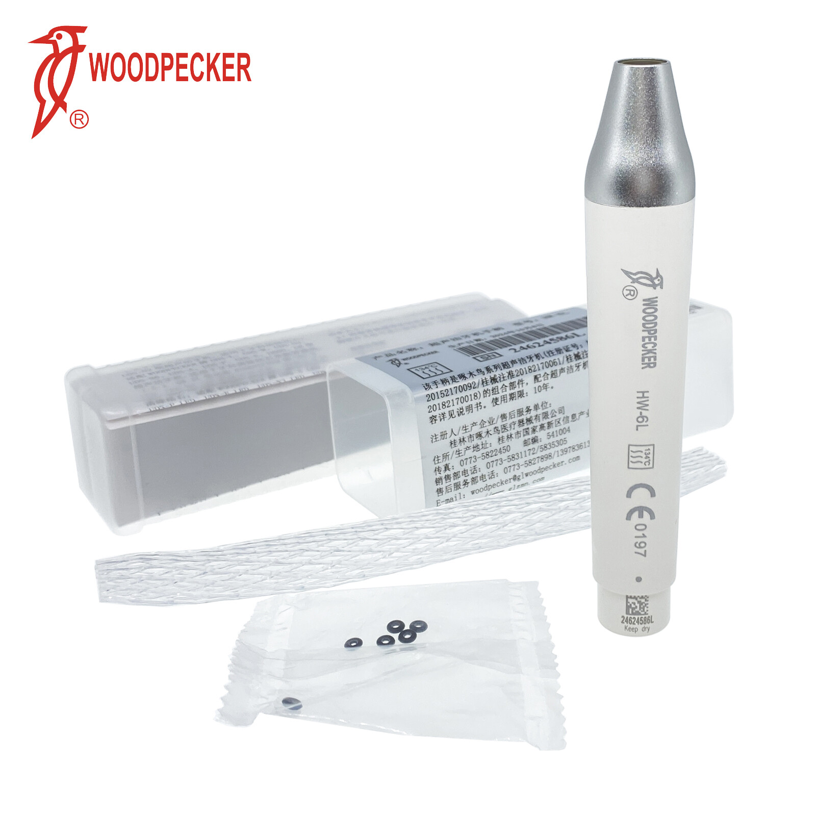 Woodpecker HW-3H HW-5L HW-6L Dental Ultrasonic Piezo Scaler Handpiece Compatible