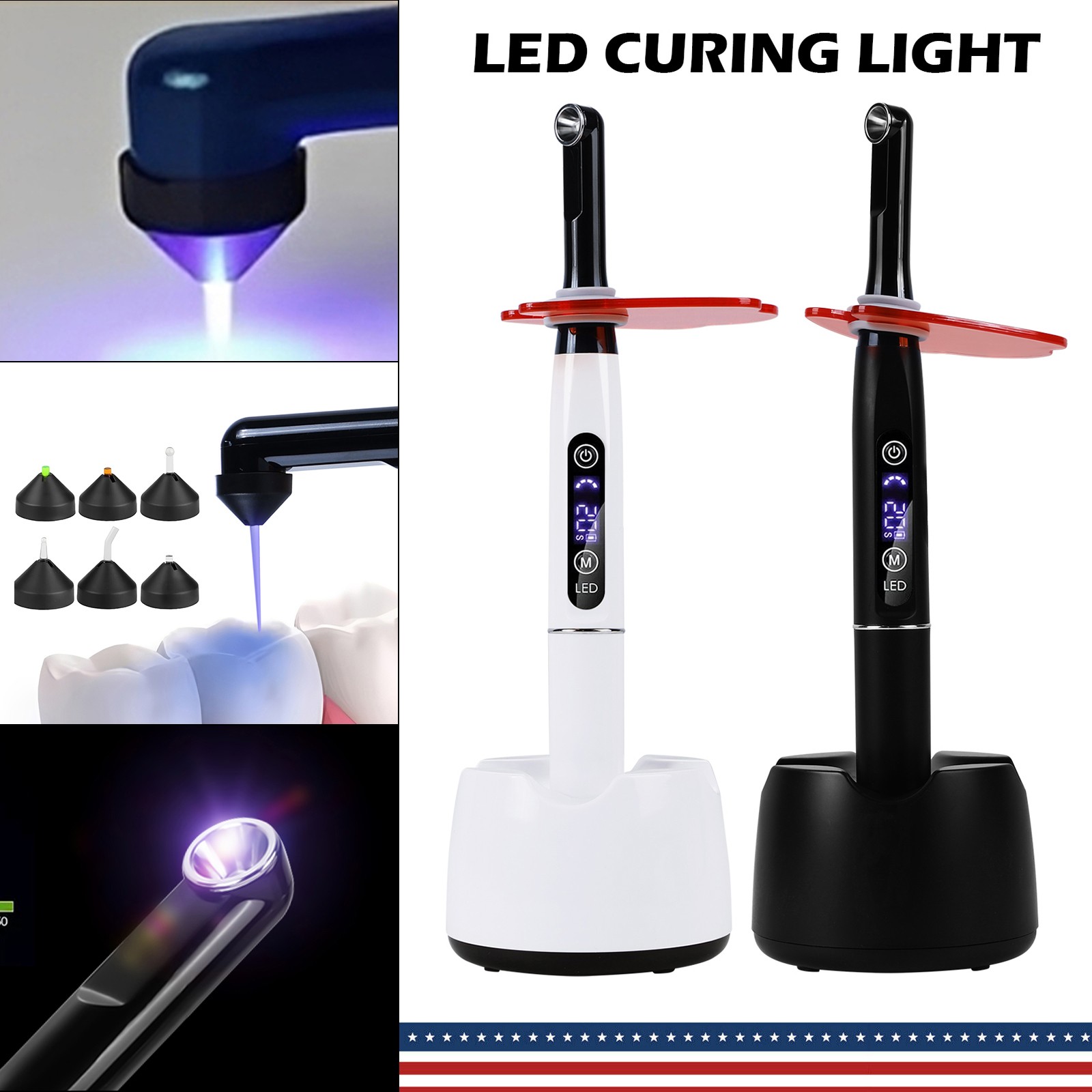 i LED II Dental lampara led de fotocurado cura 2500mw/cm²/2000mw 1S Curing Light