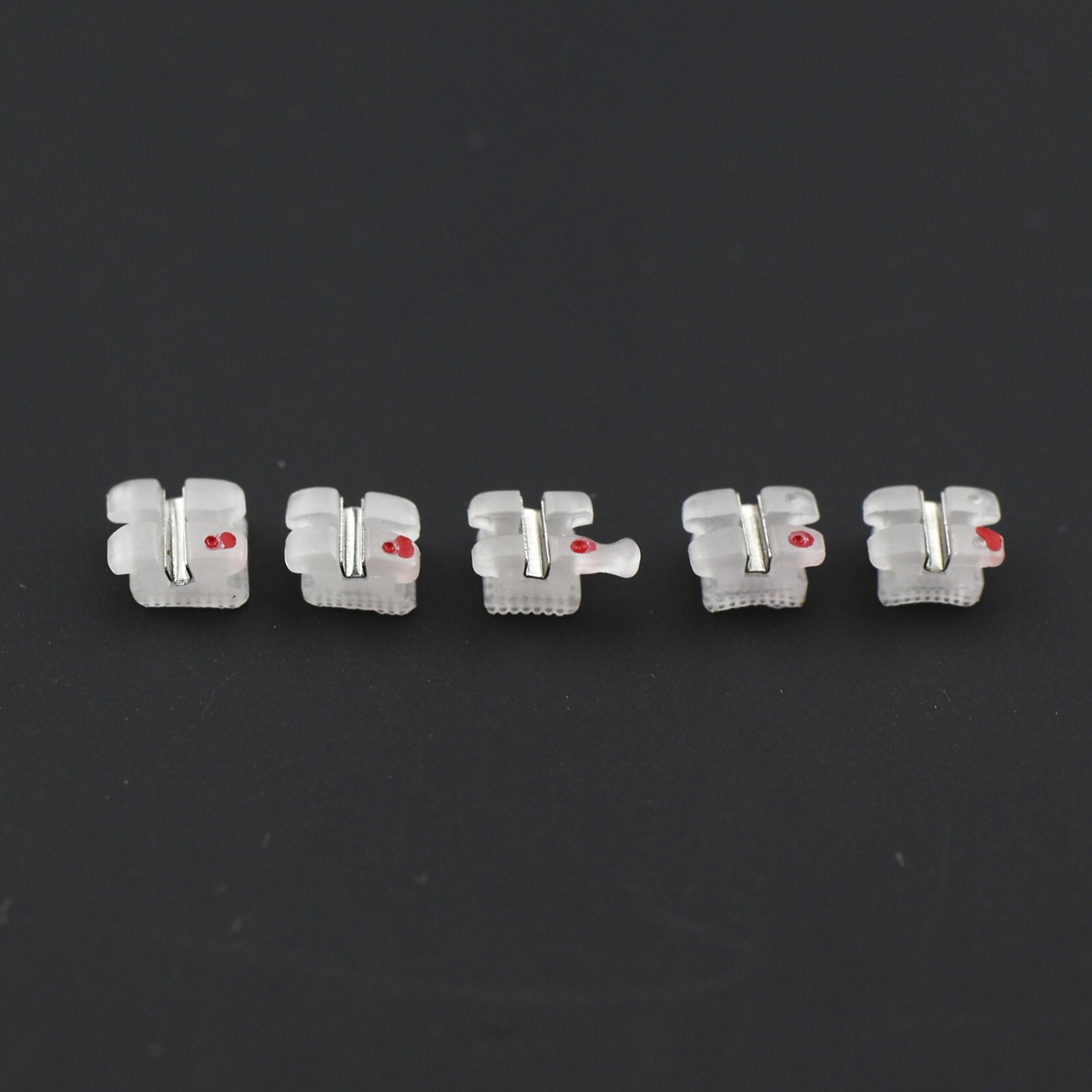 Orthodontic Ceramic Bracket Metal Slot Aesthetic Braces MBT 022 5-5 3M Clarity