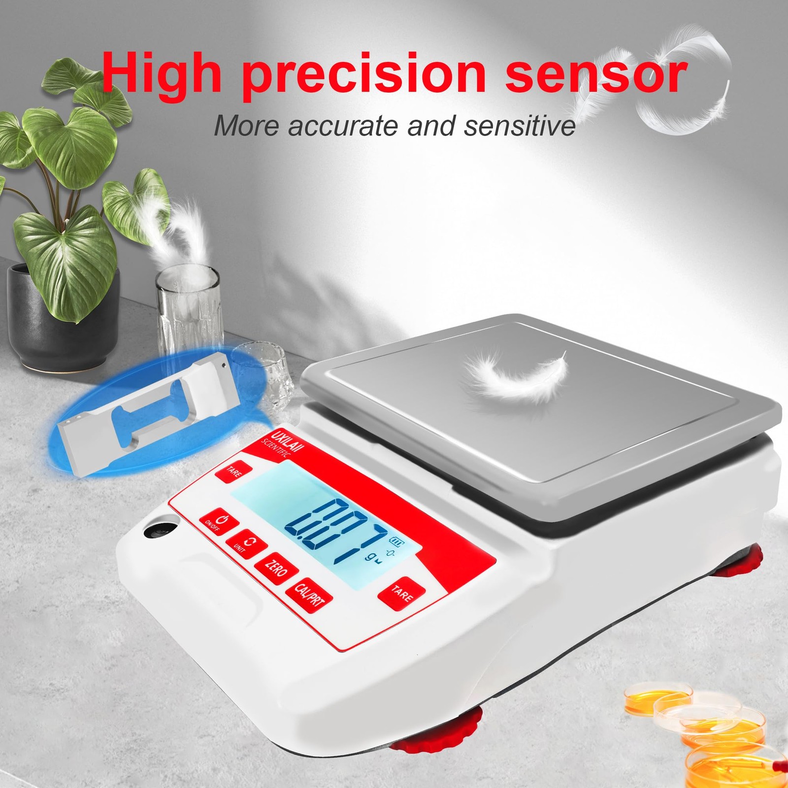 Lab Scale 5000g x 0.01g High Precision Electronic Analytical Balance 0.01g Accur