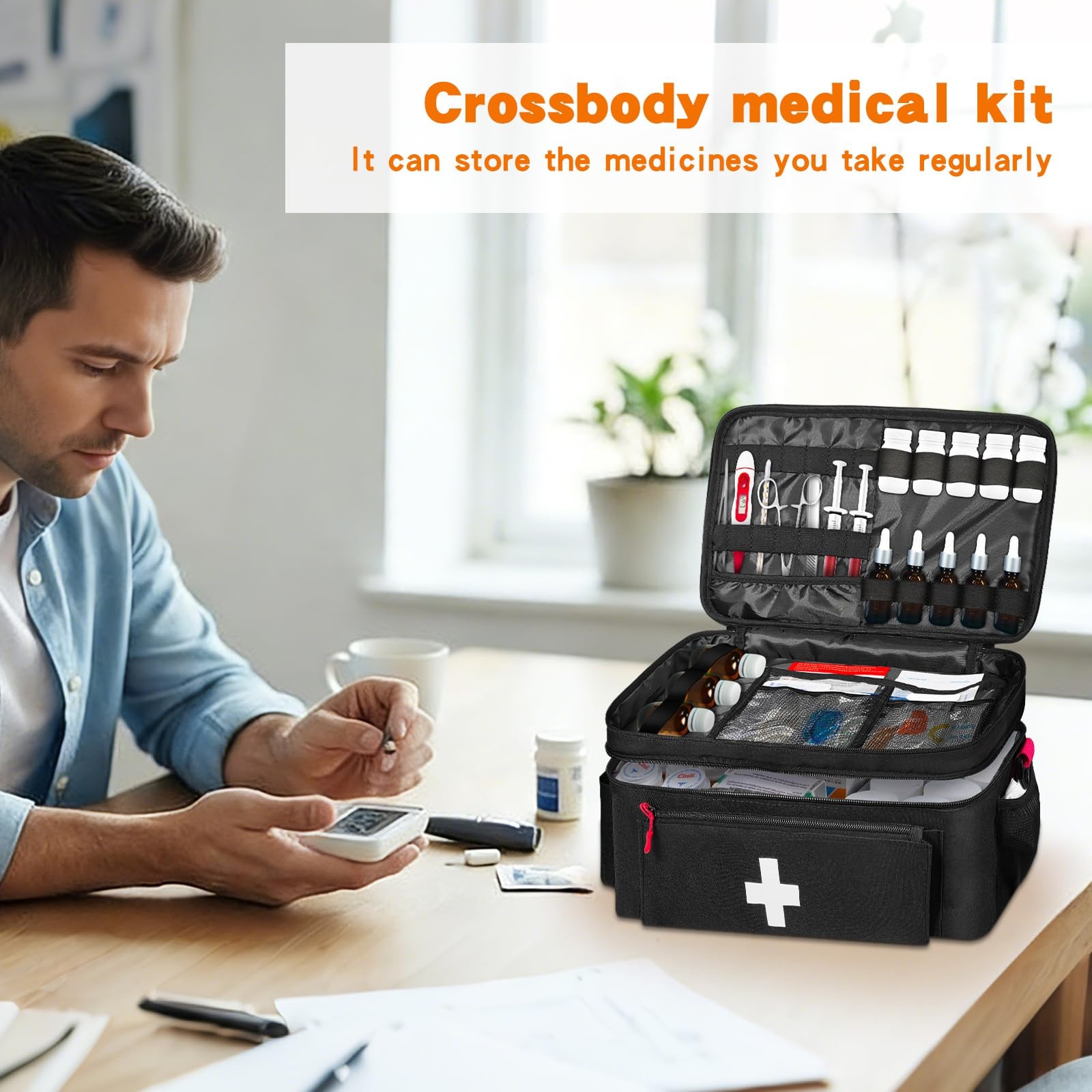 Boczif First Aid Kit First Aid Storage Carry Bagempty Bag Only Pill Bottle For