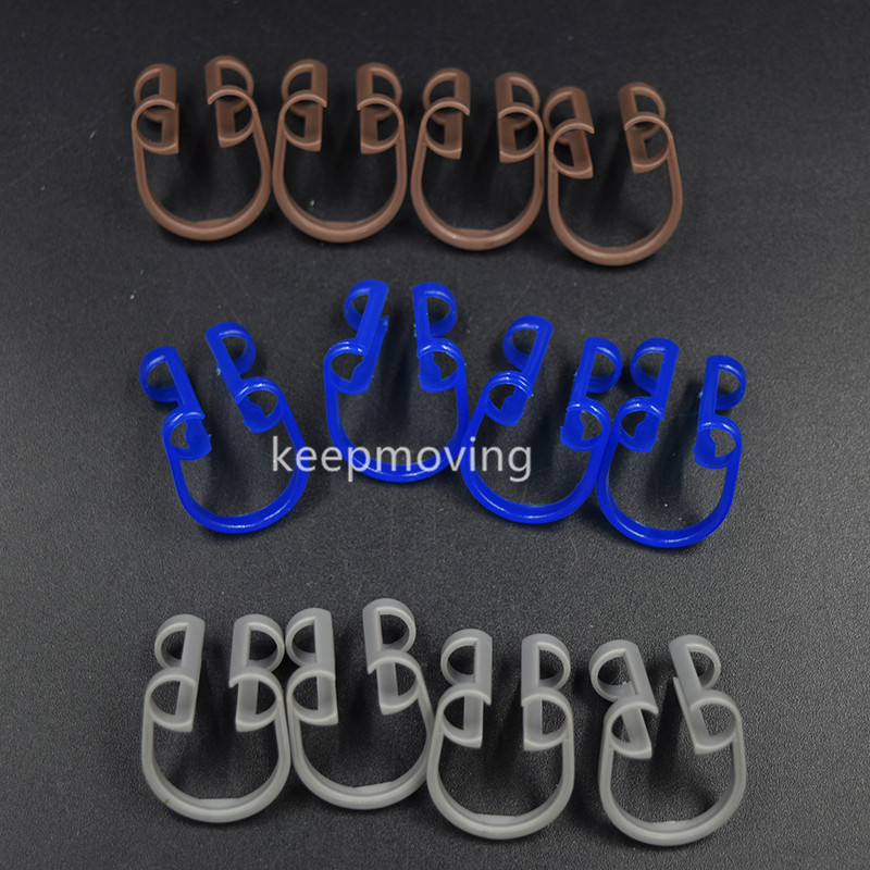 20 Pcs/Bag Cotton Roll Holder Disposable Clip For Dental Clinic Isolator Tool
