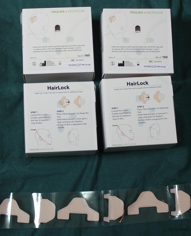 4 x Prolira DeltaScan Hairlock Box of 165 ref: 003.000.A EXP: 02/2026