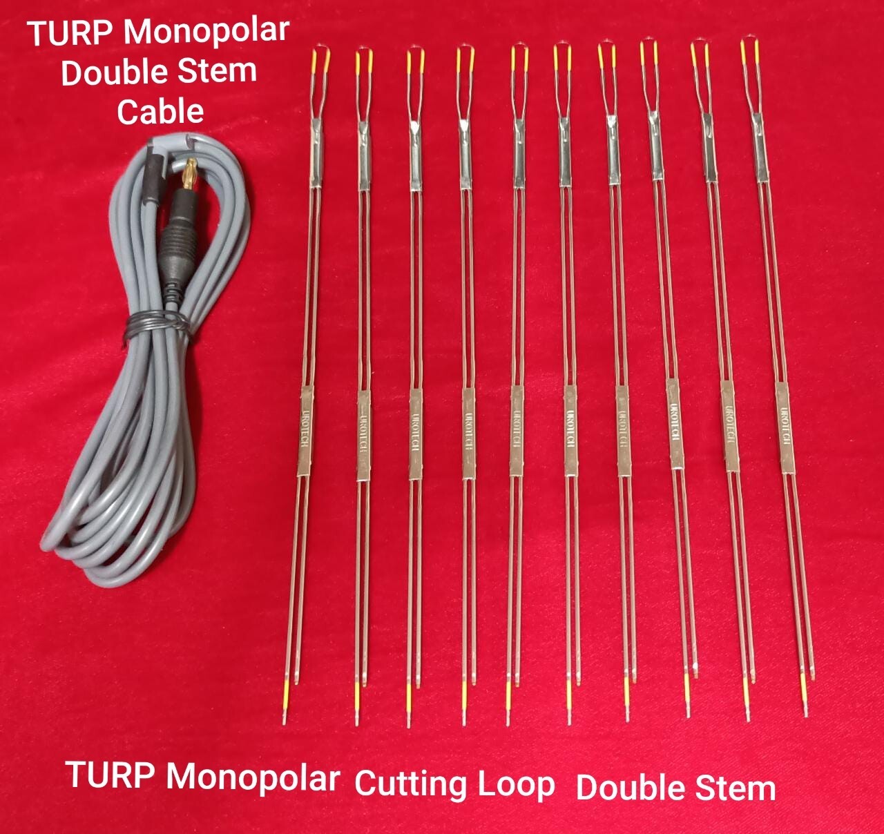 4A CUTTING LOOP DOUBLE STEM 10PCS + MONOPOLAR TURP DOUBLE STEM CABLE 1PC