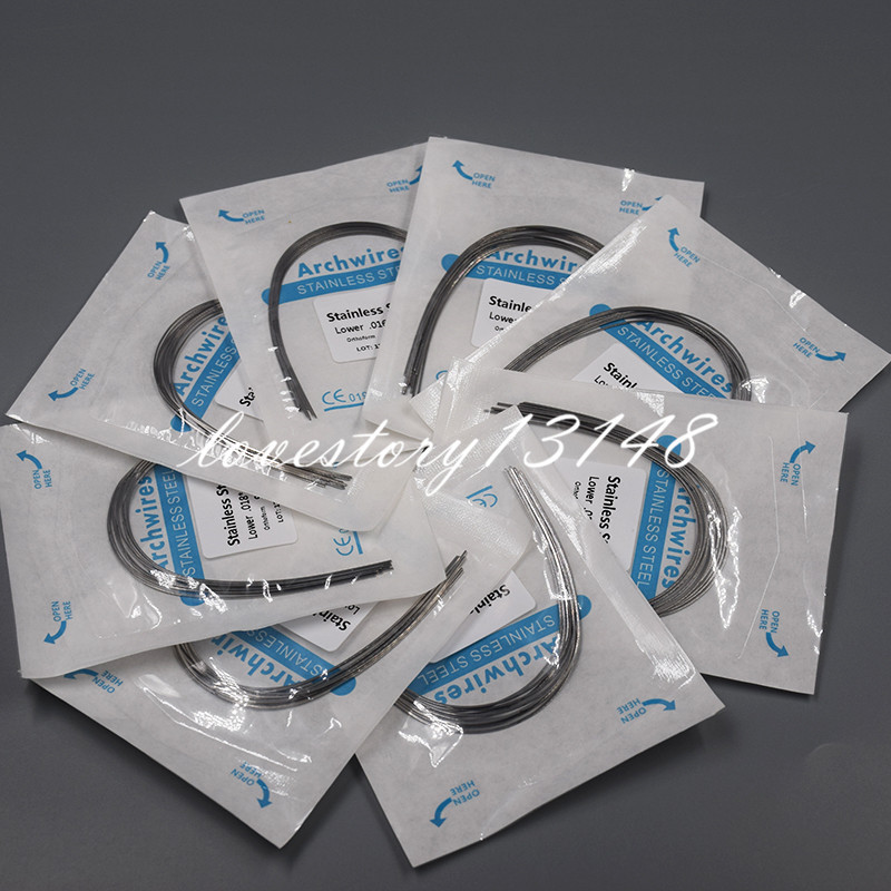 Dental Orthodontic Stainless Steel Rectangular Arch Wire Natural/Square/Ovoid