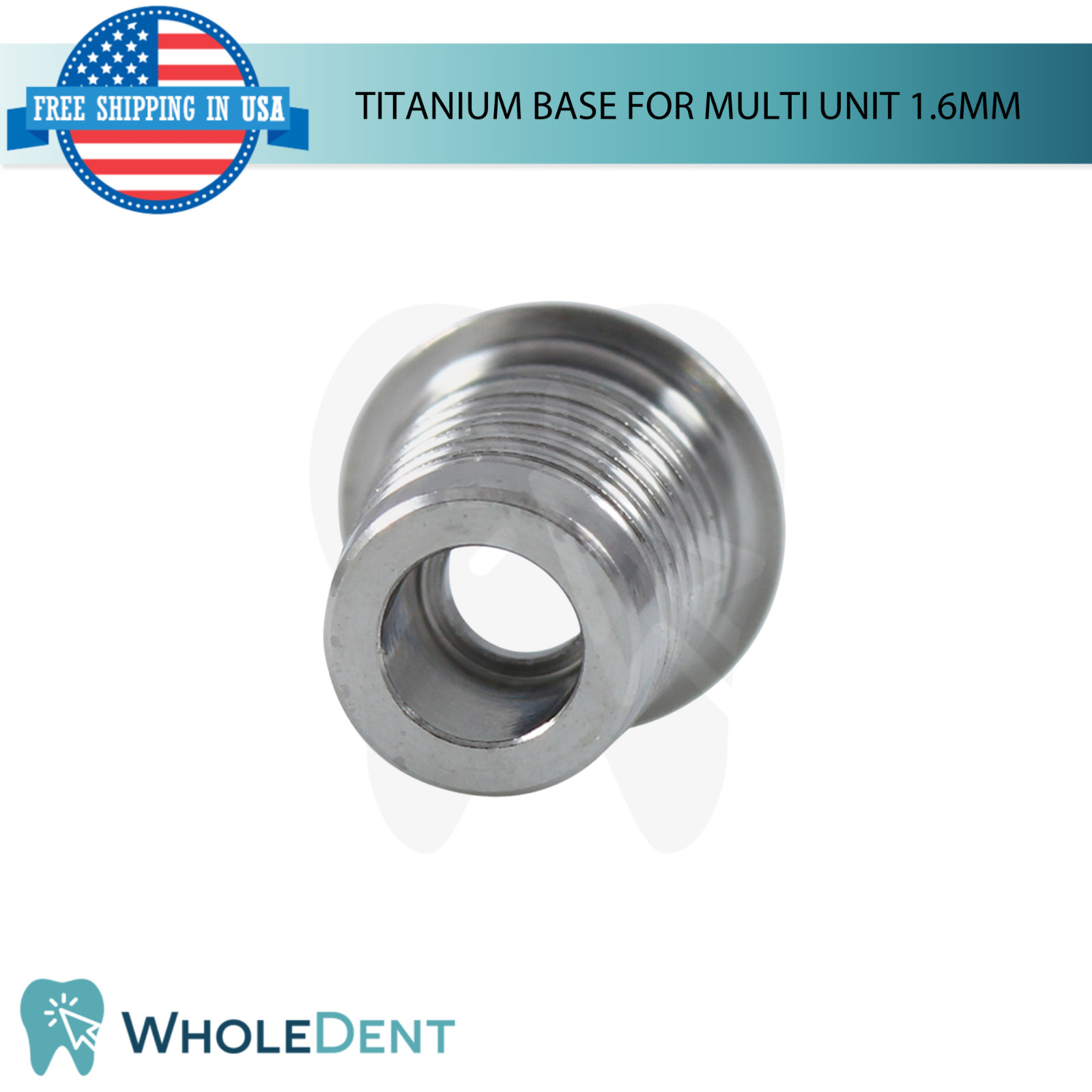 Dental Titanium Base Ø4.9mm For Multi Unit 1.6mm System Prosthetic Lab