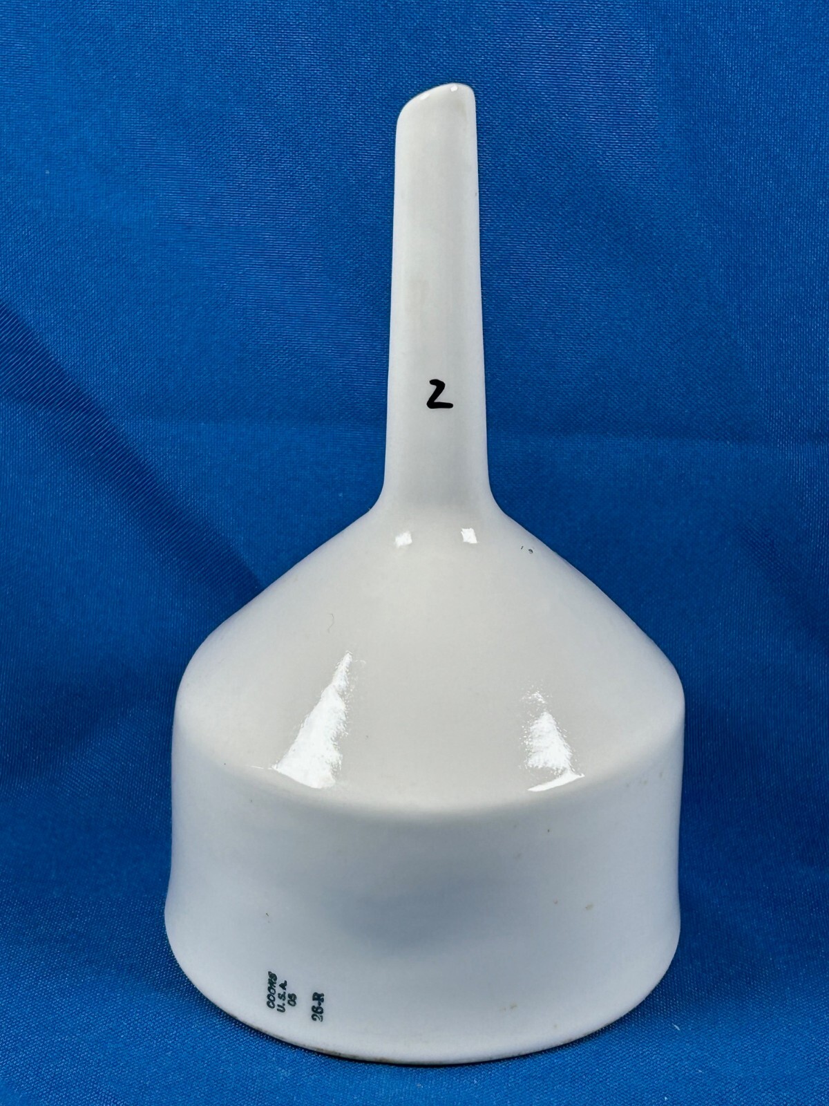 Funnel, Büchner, porcelain ceramic, id. 85 mm, 200 mL, COORS, Quality Lab Item