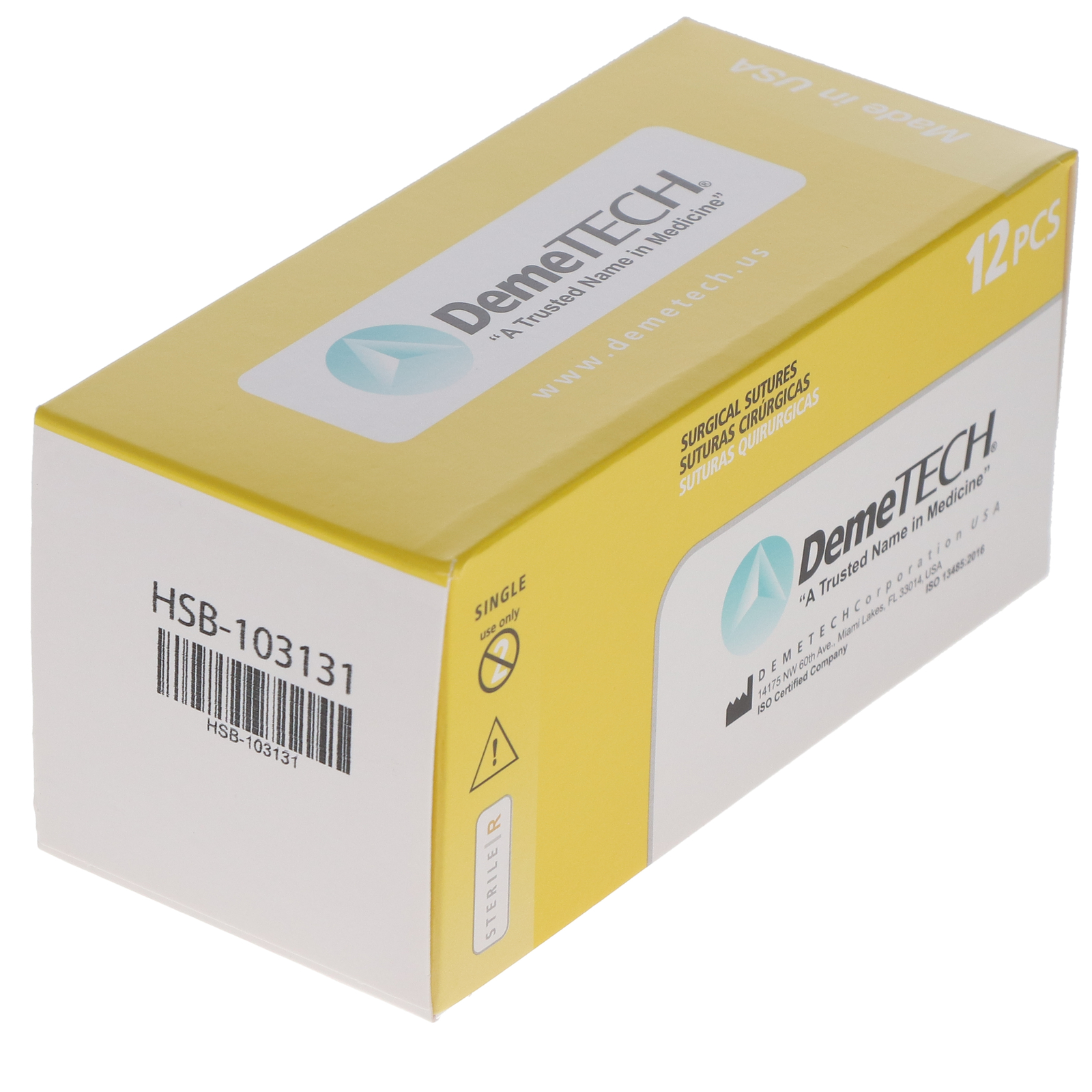 House Brand Dentistry 103131 Plain Gut Sutures 45cm 4/0 12mm DC2 3/8 Circle 12Pk