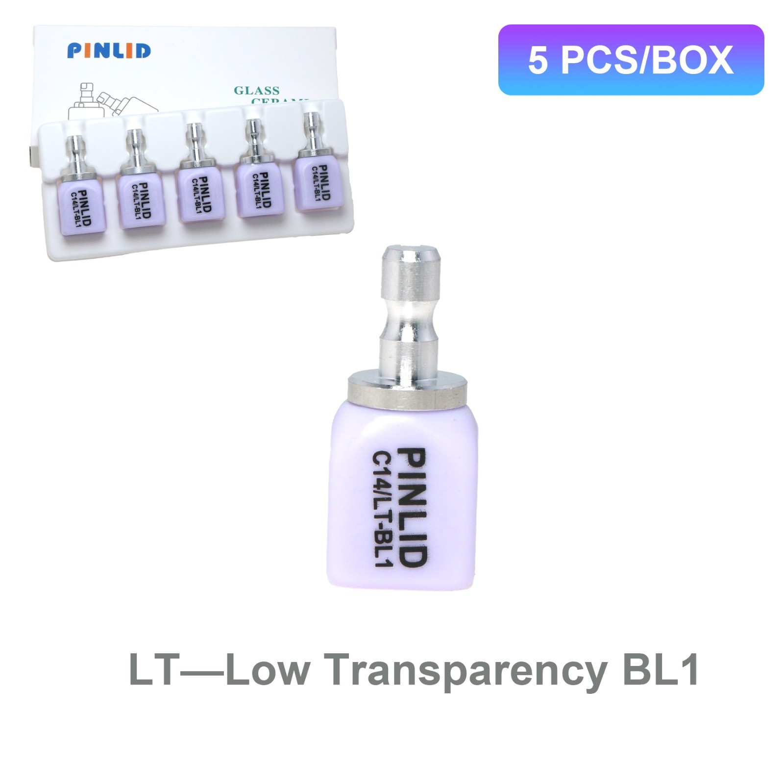 Lithium Disilicate C14 Glass Ceramic Block Dental Lab Crown Material for CAD CAM