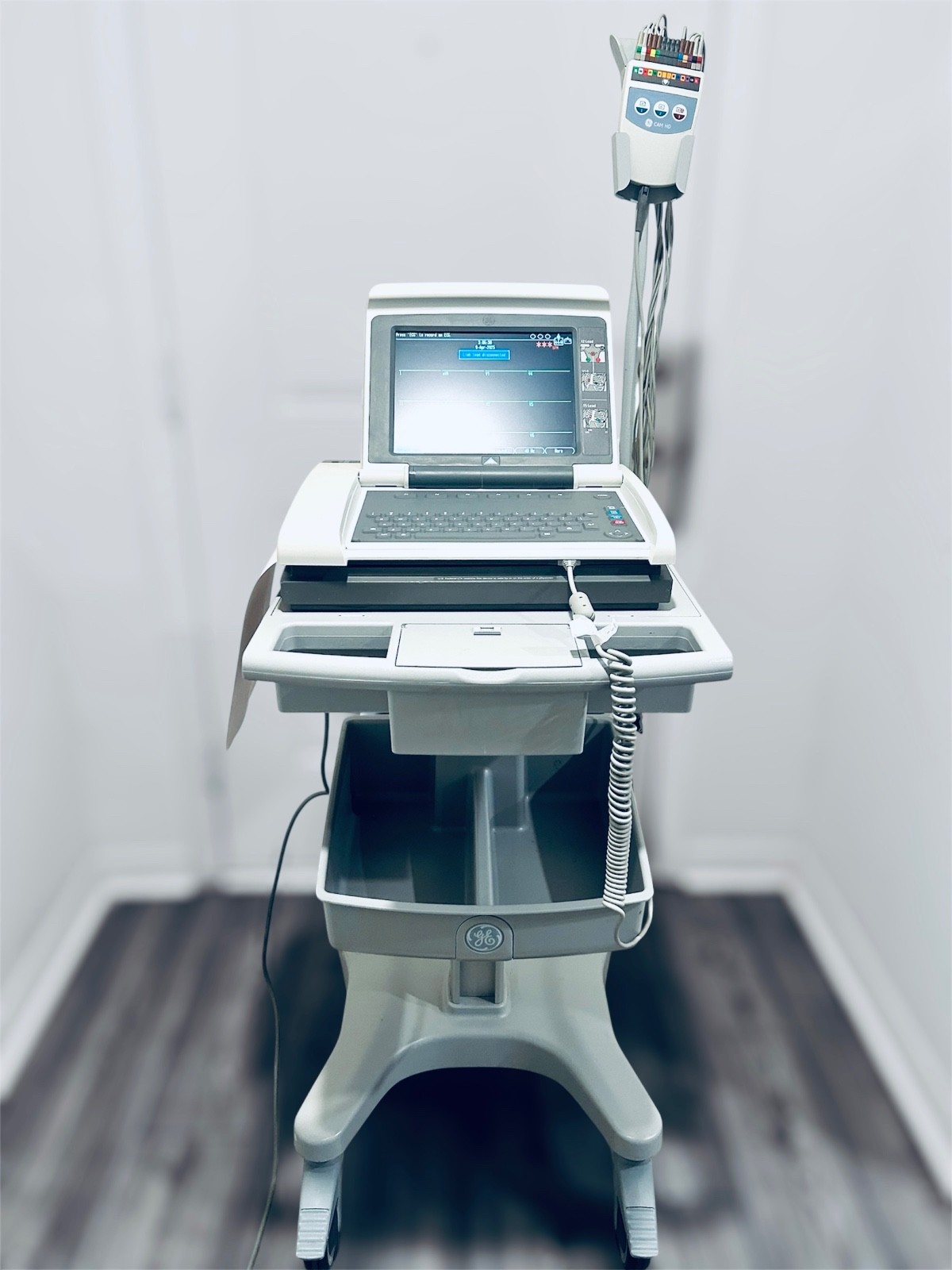 GE MAC 5500 HD Resting Electrocard System Set w Acquisition Module SX-500 Nocart