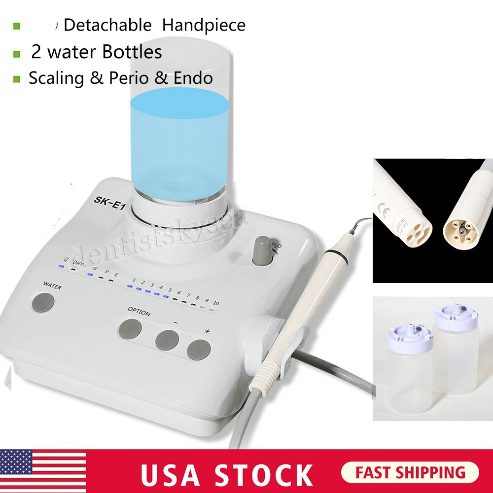 Dental Ultrasonic Piezo Scaler Handpiece Scaling Endo 2 Water Bottles HTX