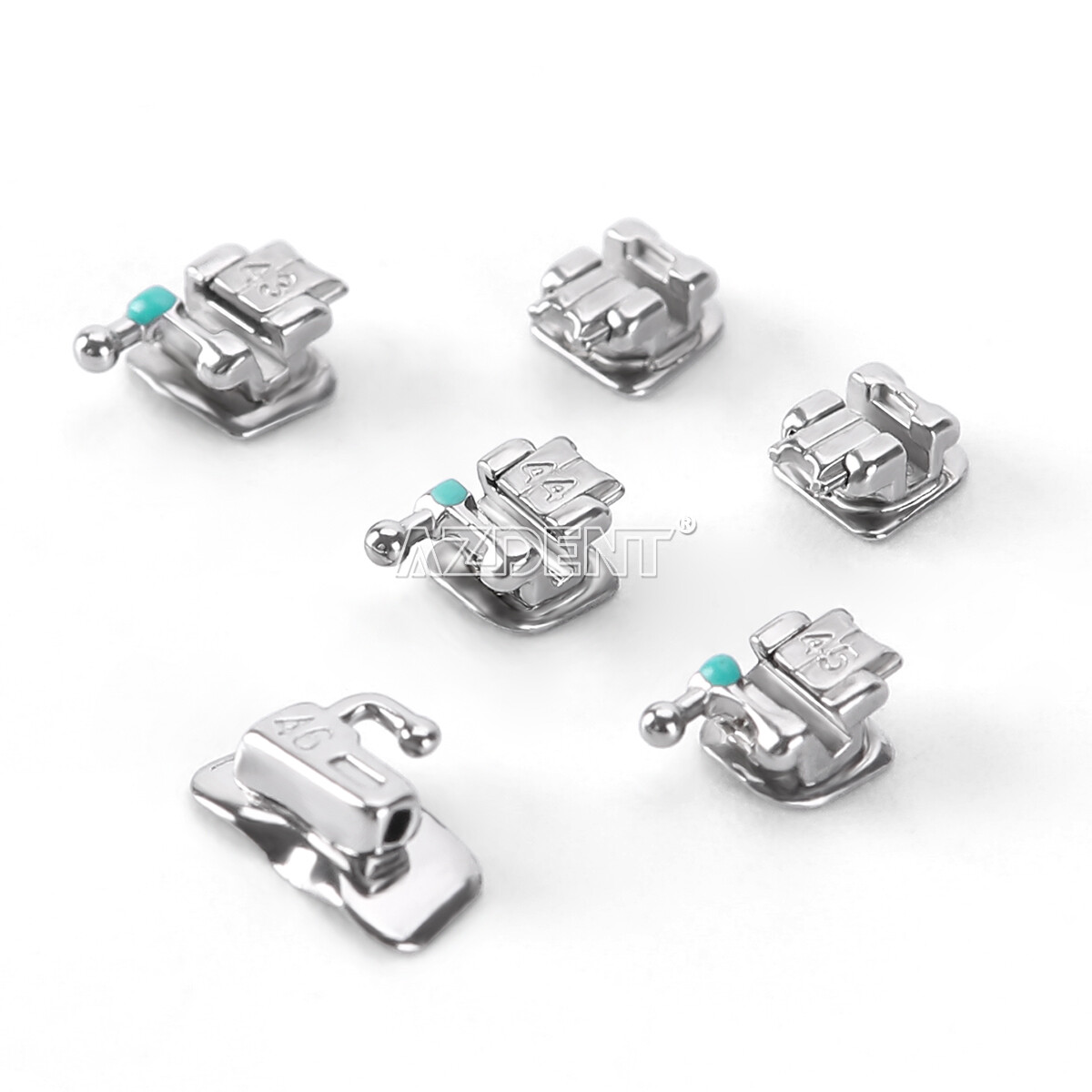 Dental Orthodontic Brackets Braces Self-Ligating Mini Roth.022 345 Hooks USA