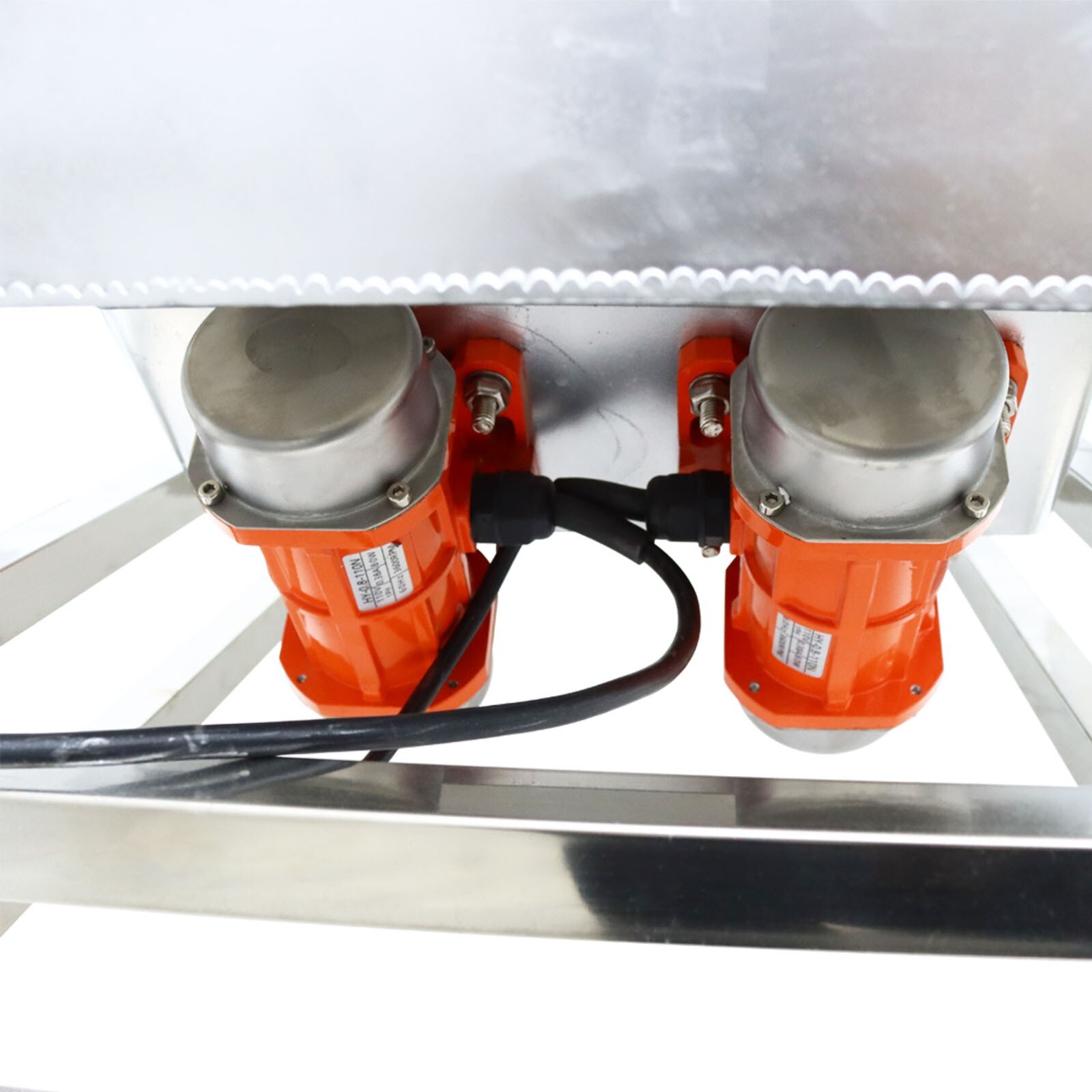 Double Layers Linear Vibrating Screen Sifter 6mm&3mm Sieve Screen Shaker 110V
