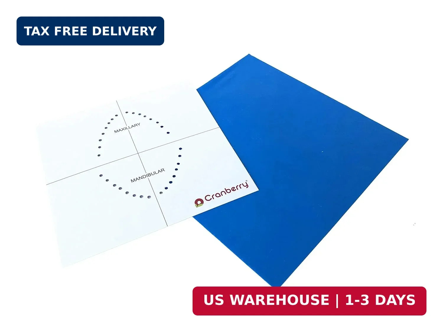 Cranberry USA CR8166NS Smart Dam, Latex Powder-Free, Unscented, Blue, 6″ x 6″ Si