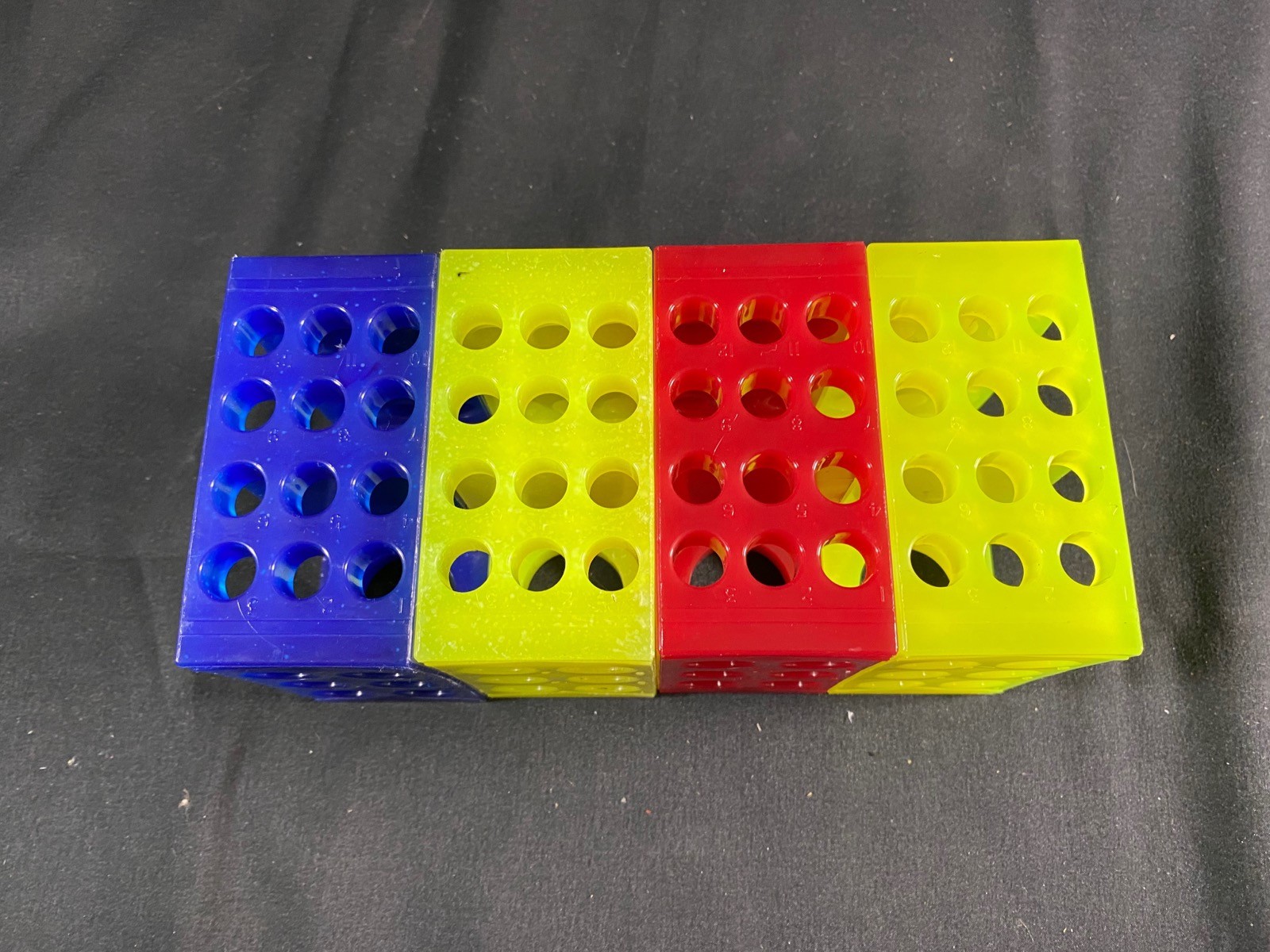 GENESEE SCI 4-Way Flipper Microtube Rack 0.5ml to 50ml Numbered 27217 (4/cs)