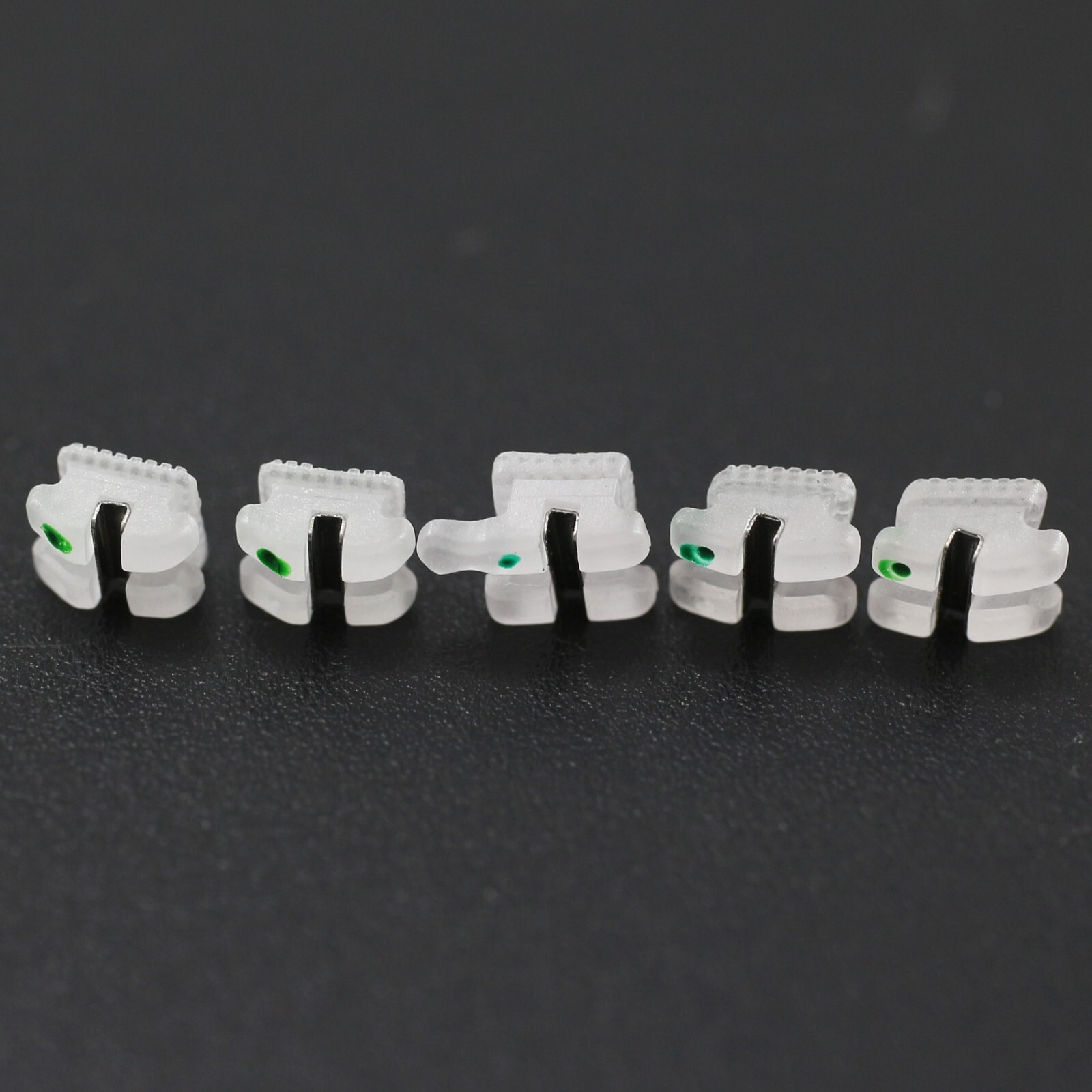 3M Clarity Type Orthodontic Ceramic Bracket Metal Slot Aesthetic Braces Roth 022