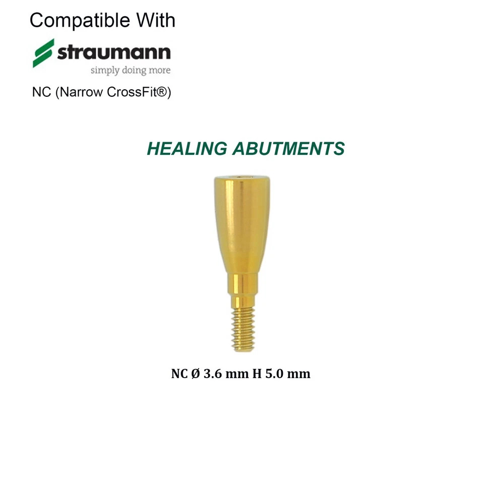 US Conical Connection Healing Cap Abutment NC RC Fit Straumann ITI BL BLT Dental
