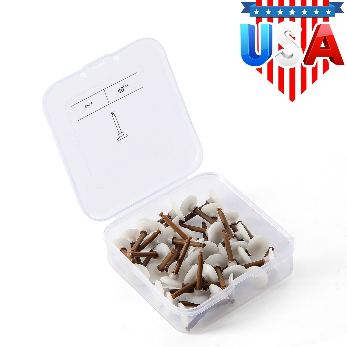 AZDENT 40Pcs Dental Composite Polishing Finishing Finisher Cups/Points/Disc